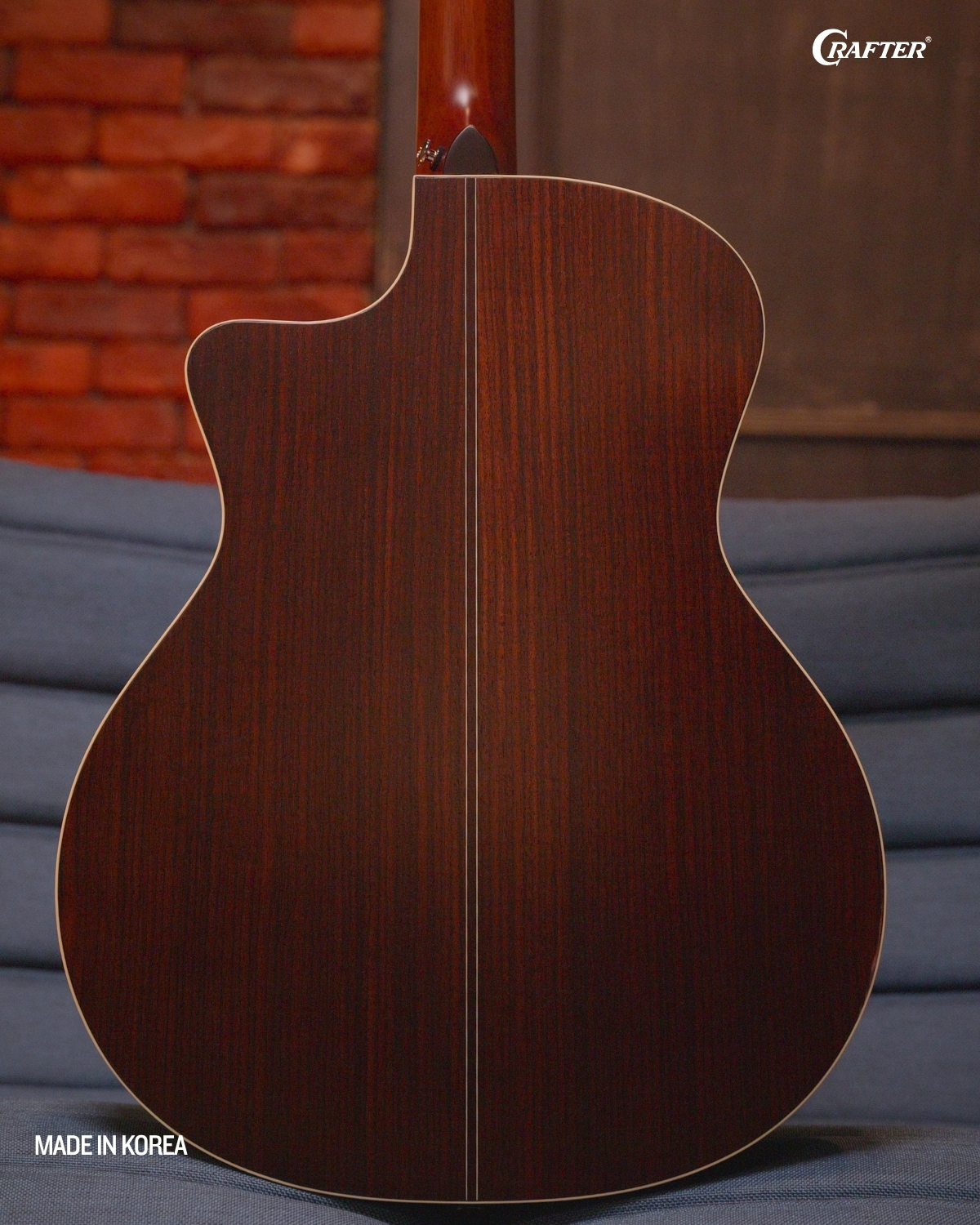 Crafter ES G ROSE CE Acoustic Electric Guitar All Solid Spruce Rosewood Guitar