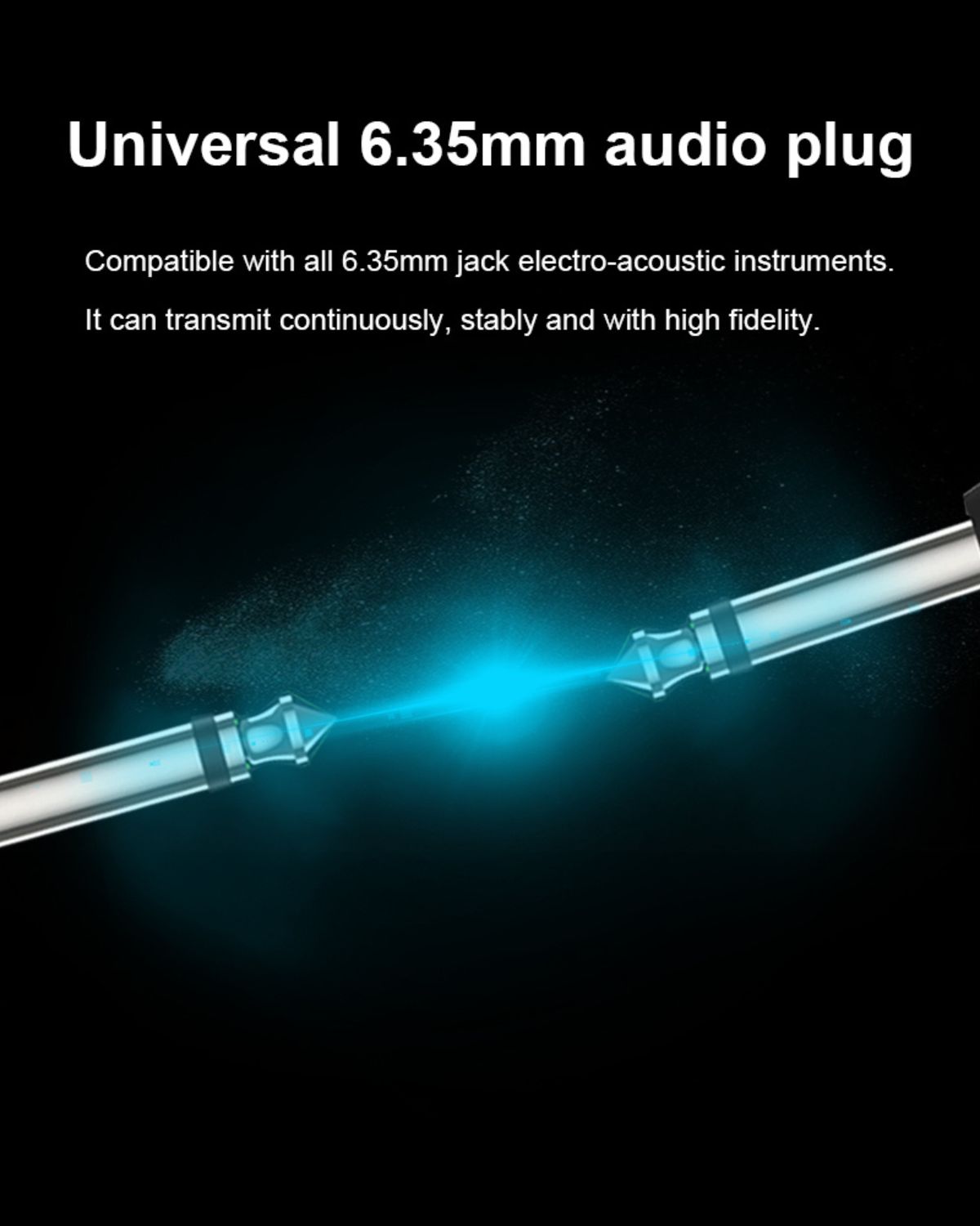 AUDOTA G24 Wireless Guitar System with Low Latency 24GHz Transmission