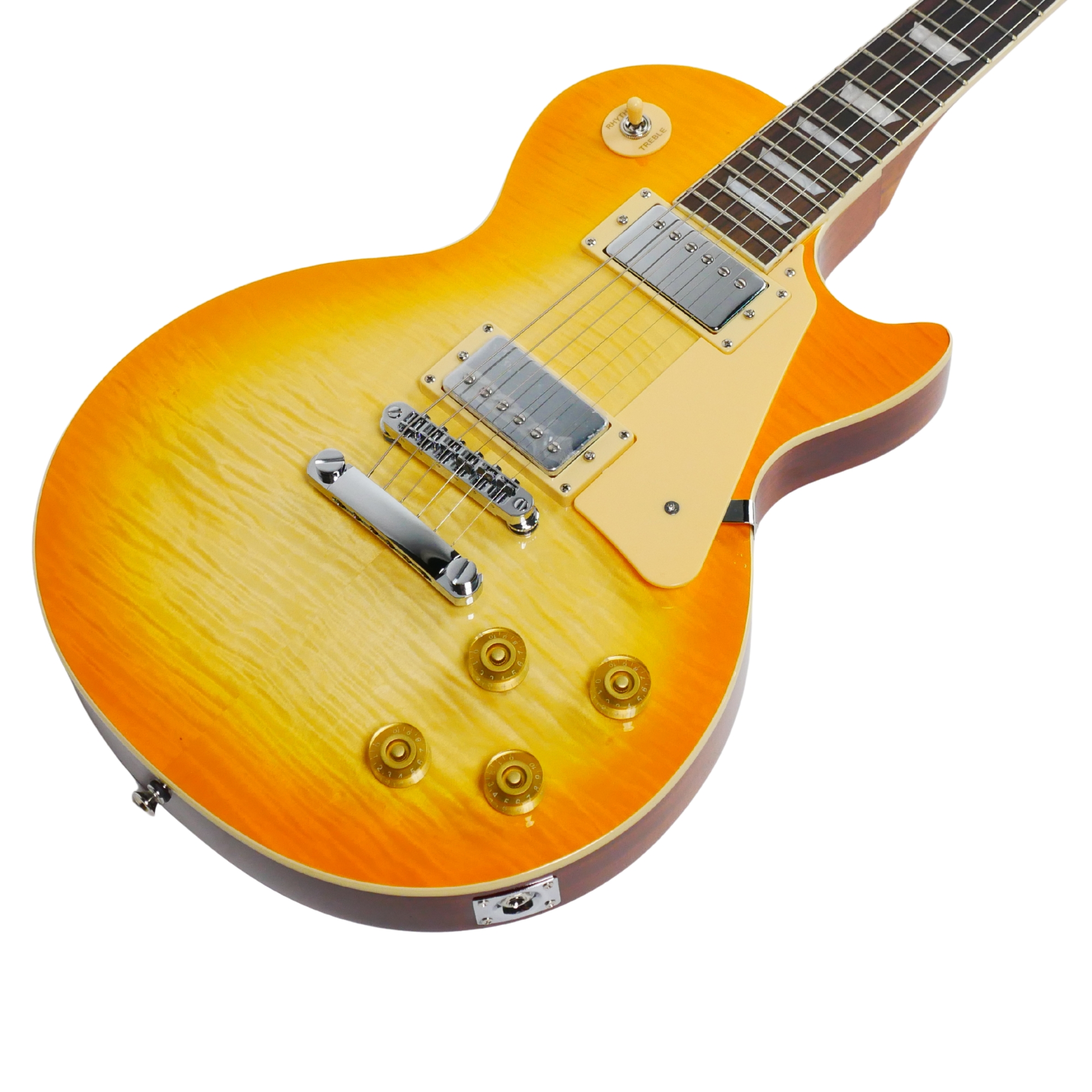 SQOE SELP900 Lemon burst Les Paul Electric Guitar with Hardcase