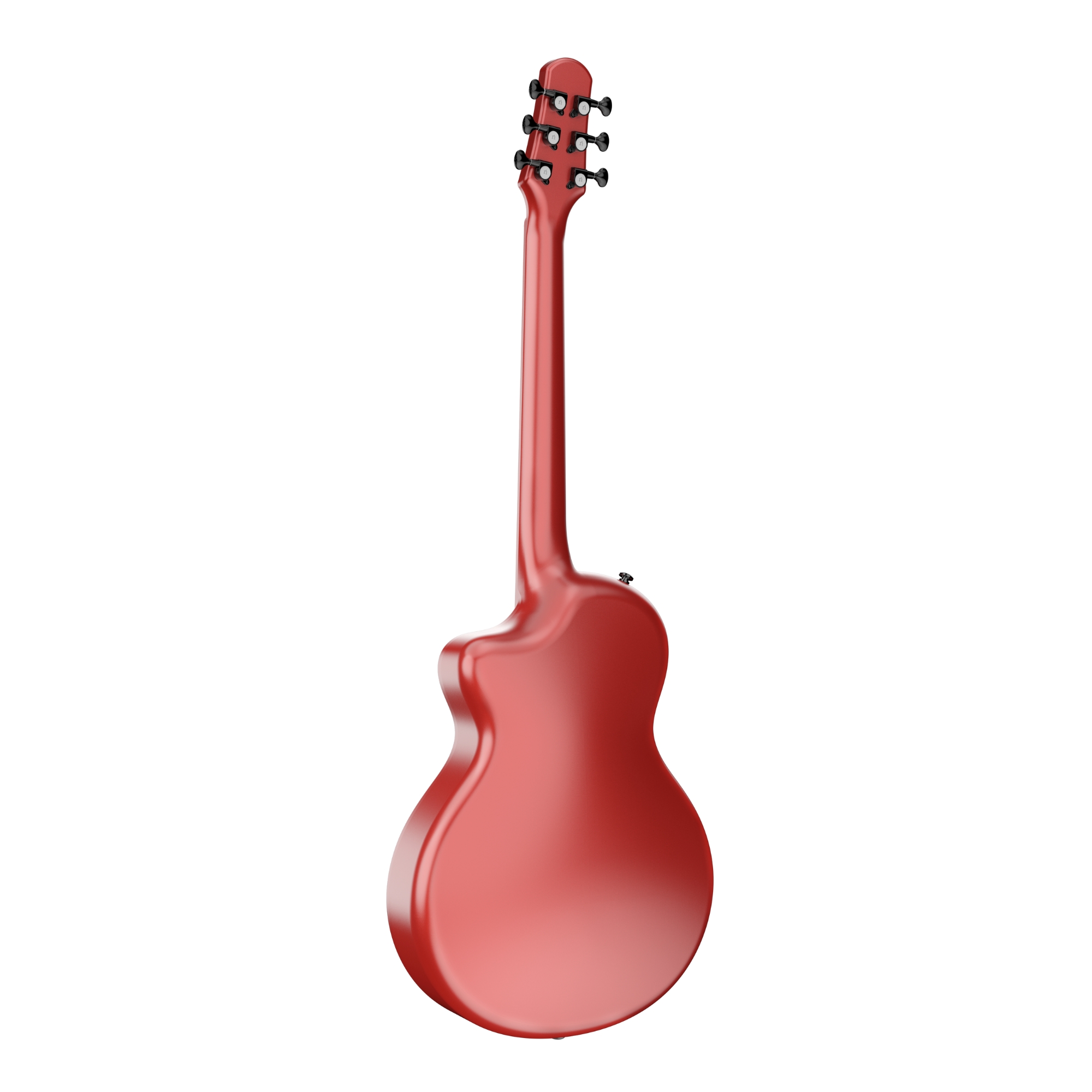 Natasha Asteroid Imperial red transacoustic OS1 Steel String carbon fibre guitar