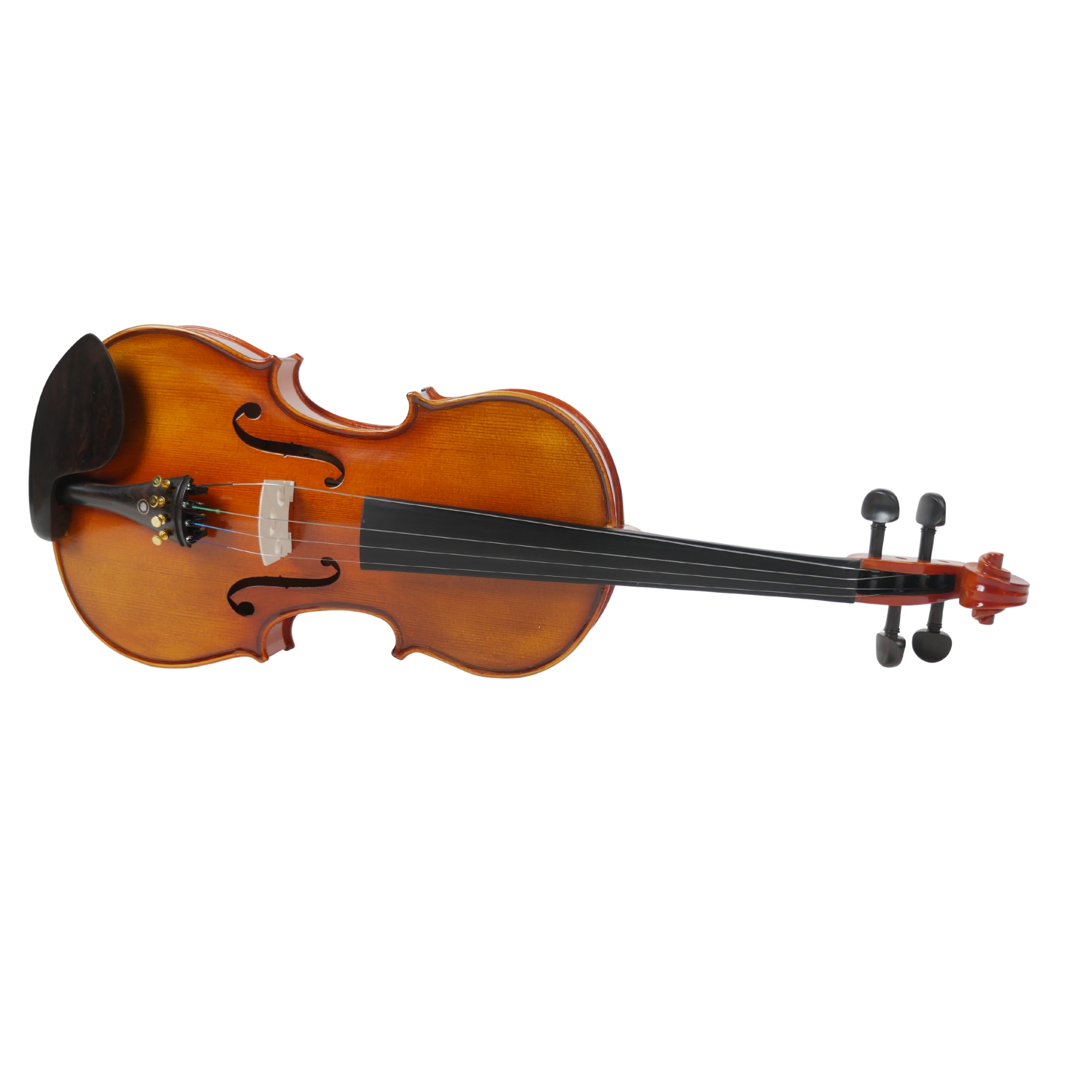 PR VNF103E Acoustic Violin Spruce Top Flame Maple Ebony Fittings Bow Case