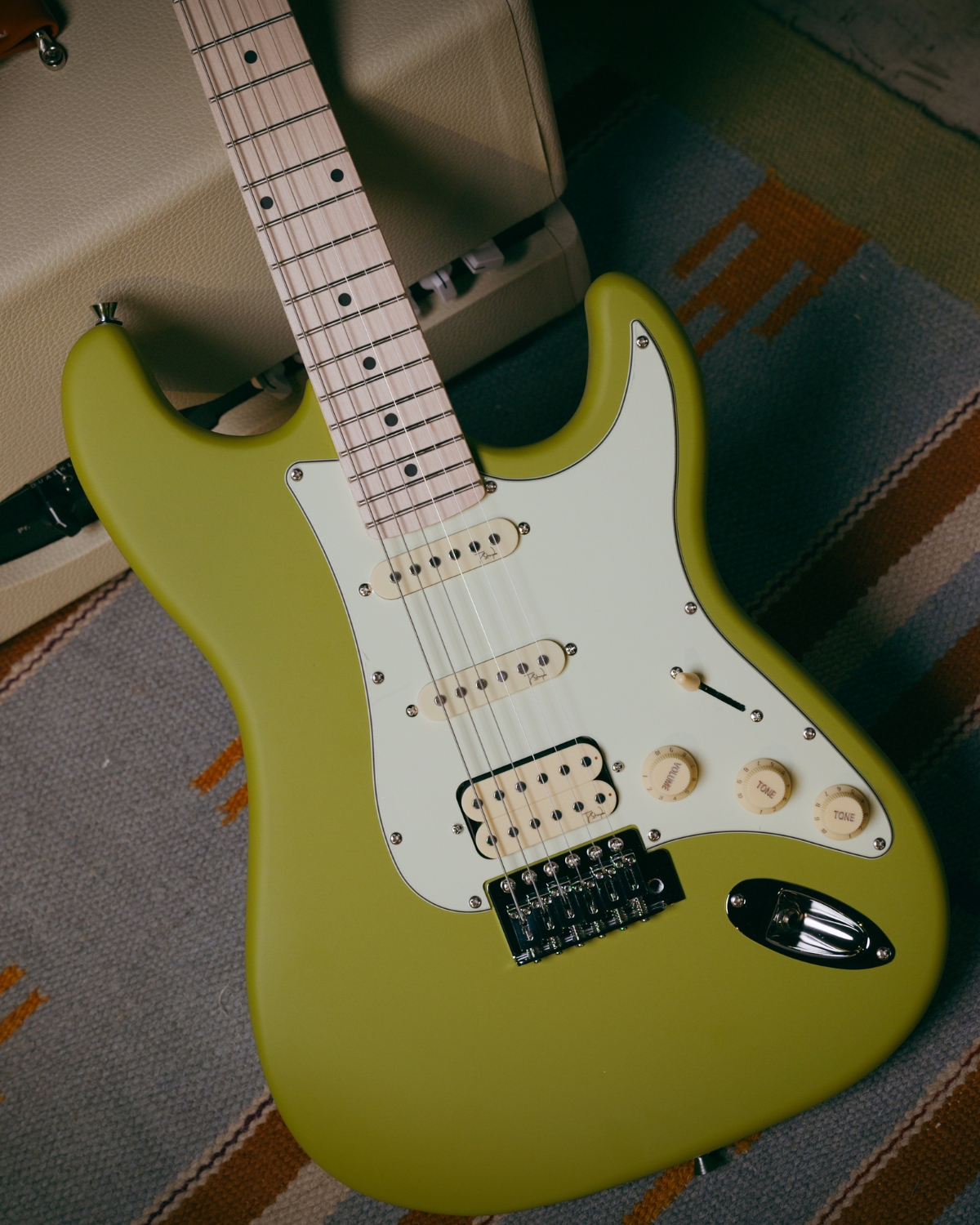 Strydom ST20M Laser Lime Electric Guitar  HSS