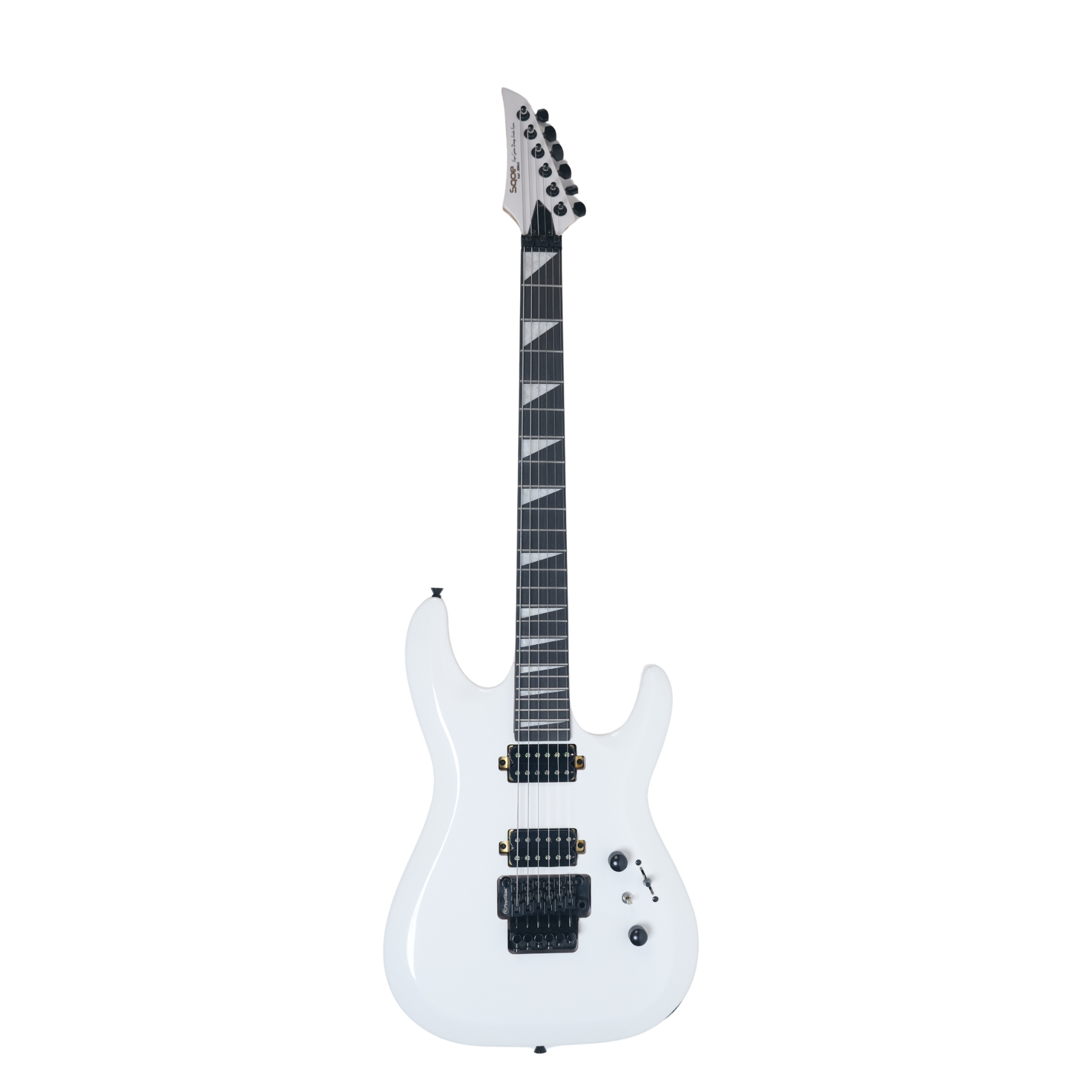 SQOE SEFR700 Ice sand white metallic HH Floyd Rose Electric Guitar  Alnico Pickups  Coil Split