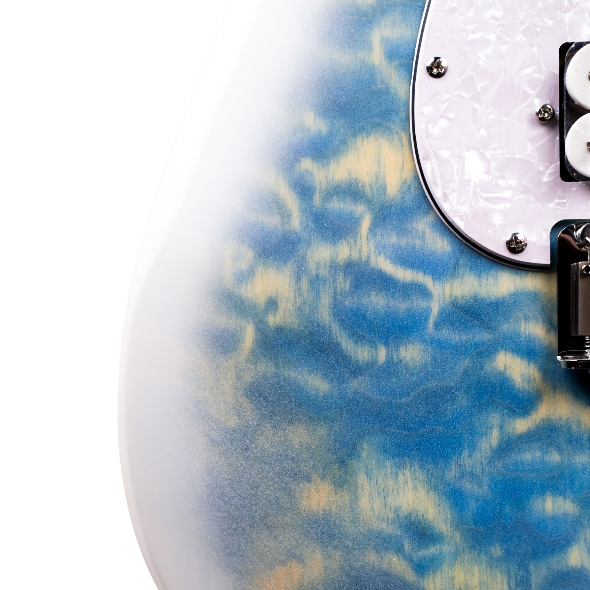 SQOE SEST699 alnico 5 HSS Quilted maple top - Frost blue quilt