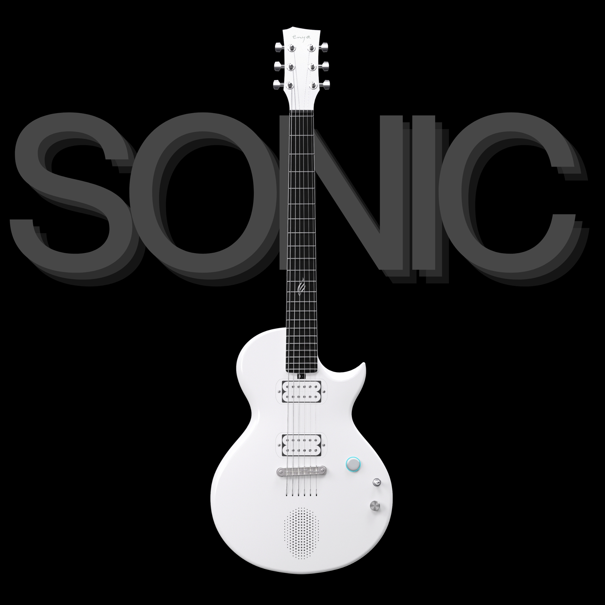 Enya Nova GO Sonic smart electric guitar white exclusive thickened bag Type-C charging cable
