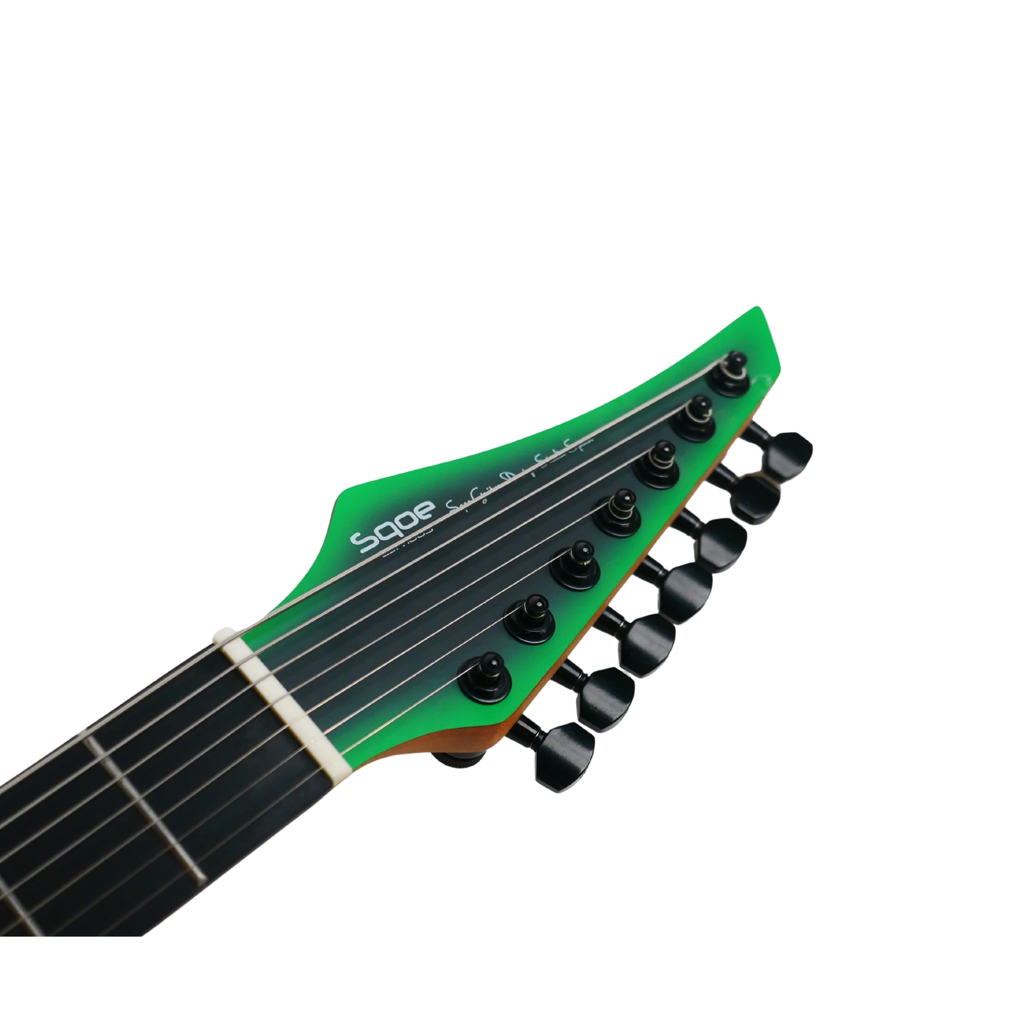 SQOE SEIB7S Venom fade green HH Super Strat