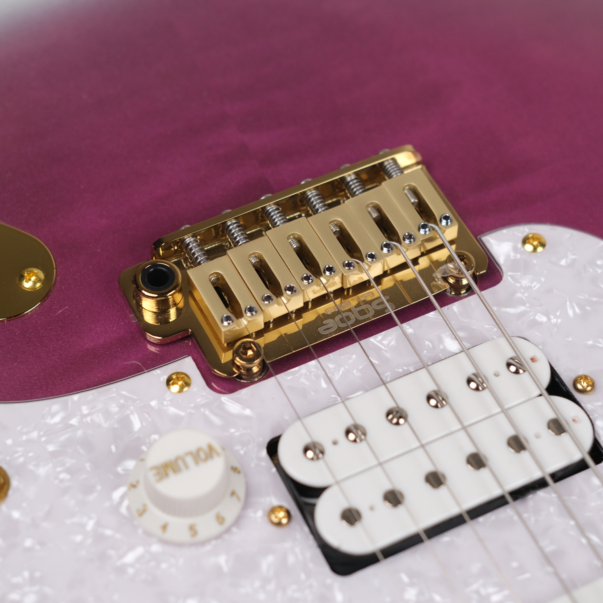 SQOE SEST900 alnico 5 HSS Flame maple top - purple haze