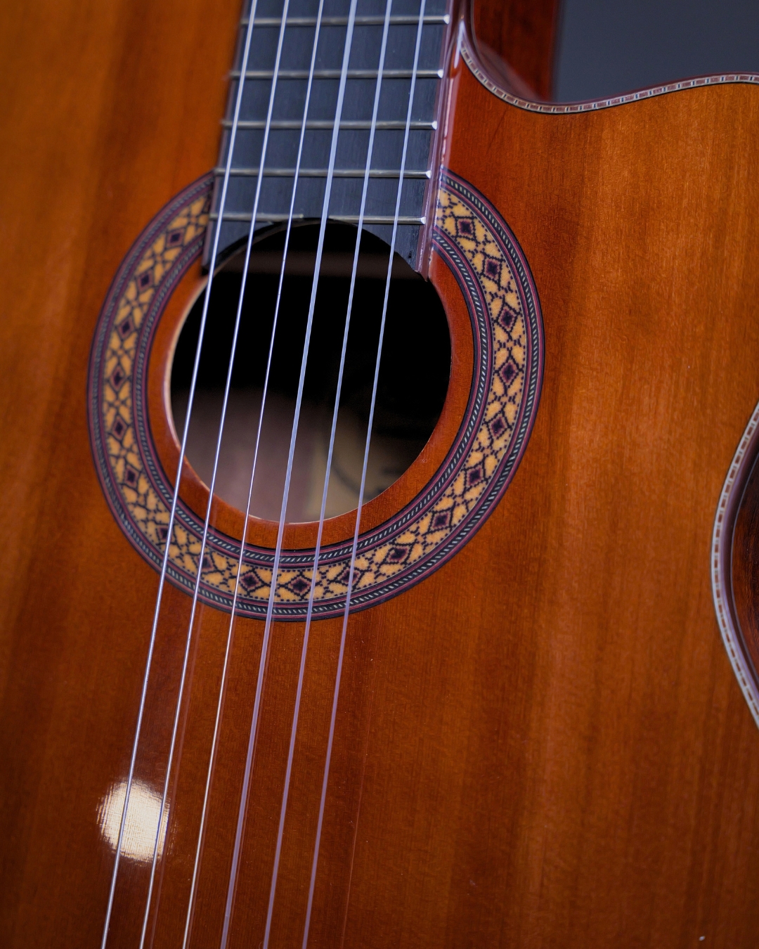 SQOE EC3968 Cedar Natural Classical Guitar