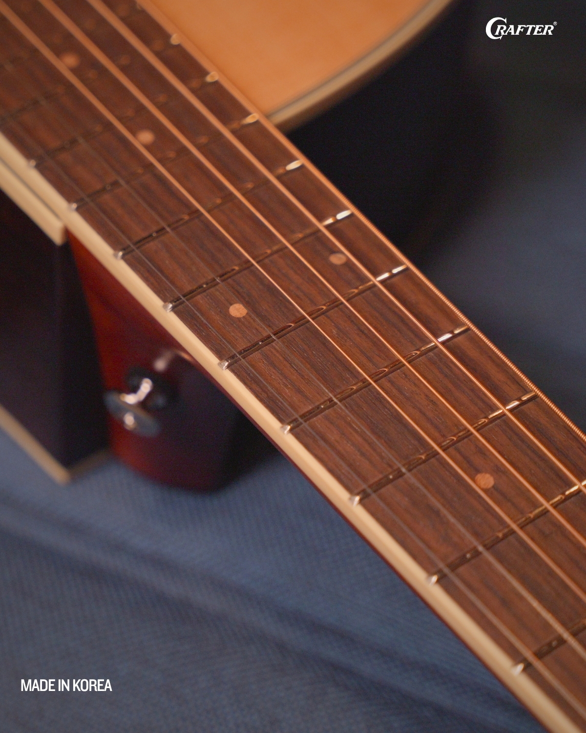 Crafter ES G ROSE CE Acoustic Electric Guitar All Solid Spruce Rosewood Guitar