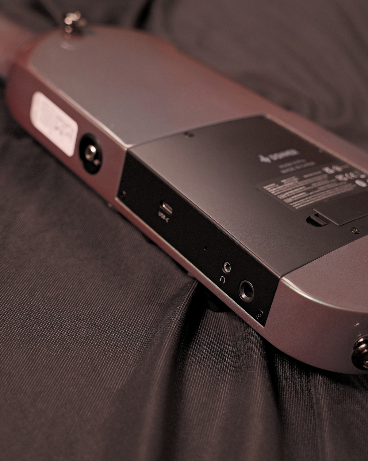 Donner HUSH X PRO midnight glow Electric Guitar Kit - Smart Travel Guitar with Dozens of Preset Combinations 7 Tone Sim Options