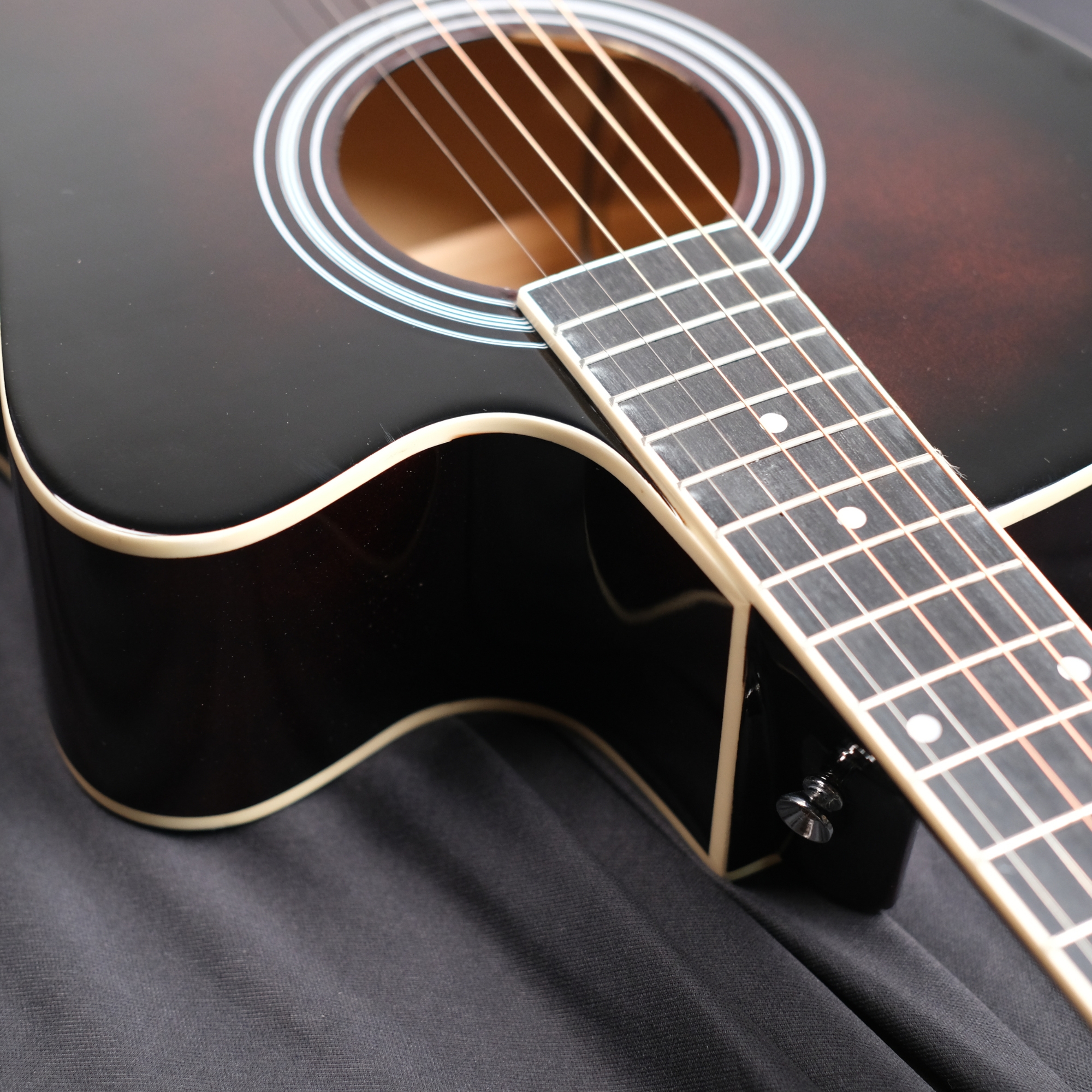 Richtone 39inch RT39CEQ 3 BAND EQ Brown glossy cutaway guitar