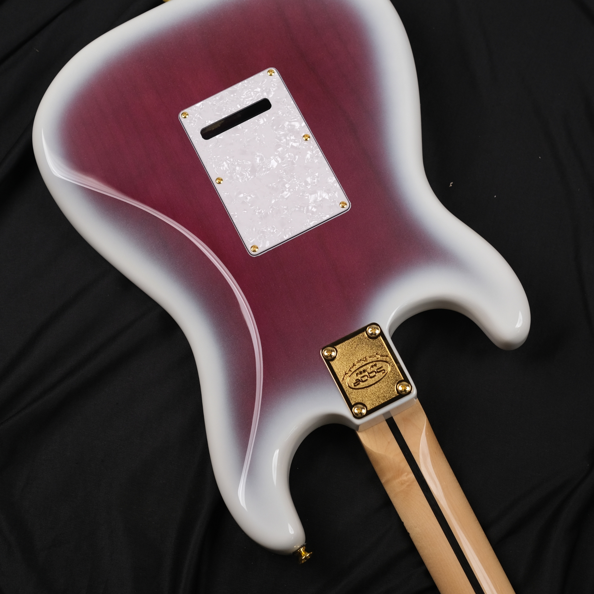 SQOE SEST900 alnico 5 HSS Flame maple top - purple haze