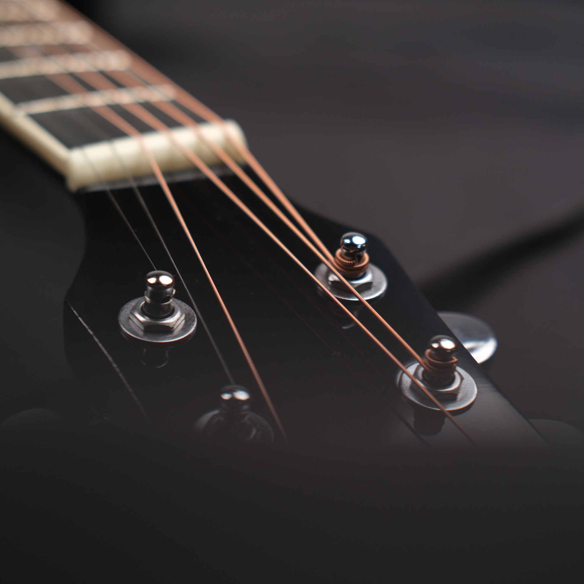 Richtone 39inch RT39CEQ 3 BAND EQ black glossy cutaway guitar