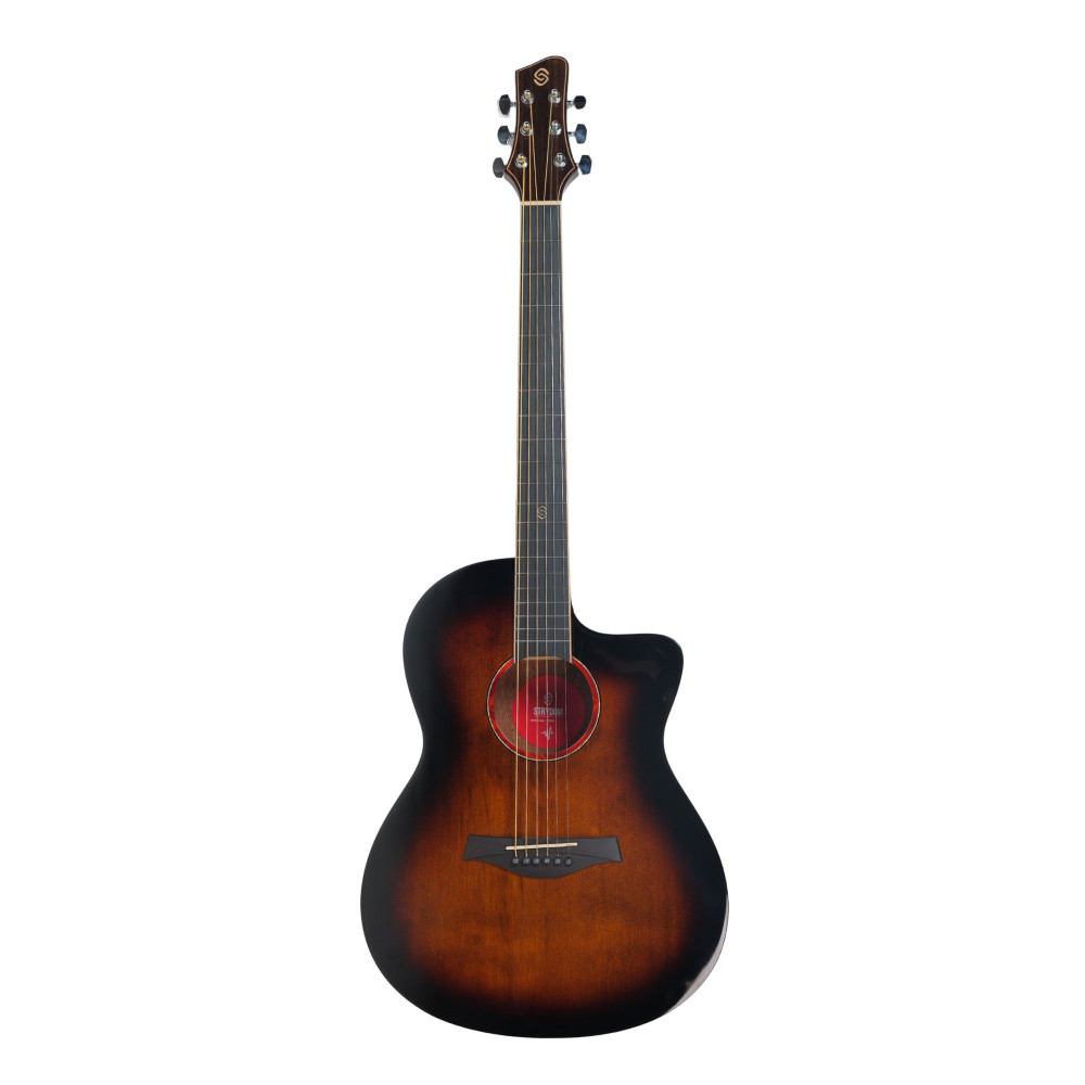 Image of Strydom F239CE 39inch Semi Acoustic guitar Tobacco gloss
