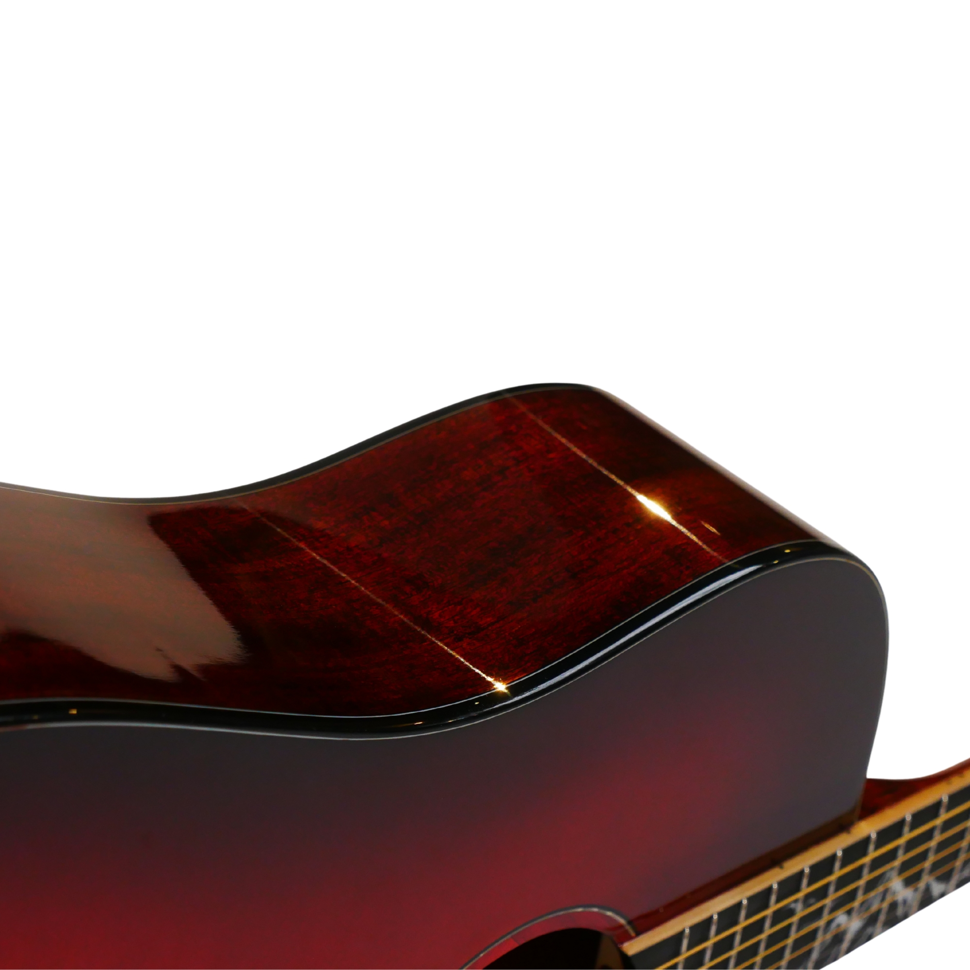 Strydom D241C Red moon acoustic guitar Cherry red