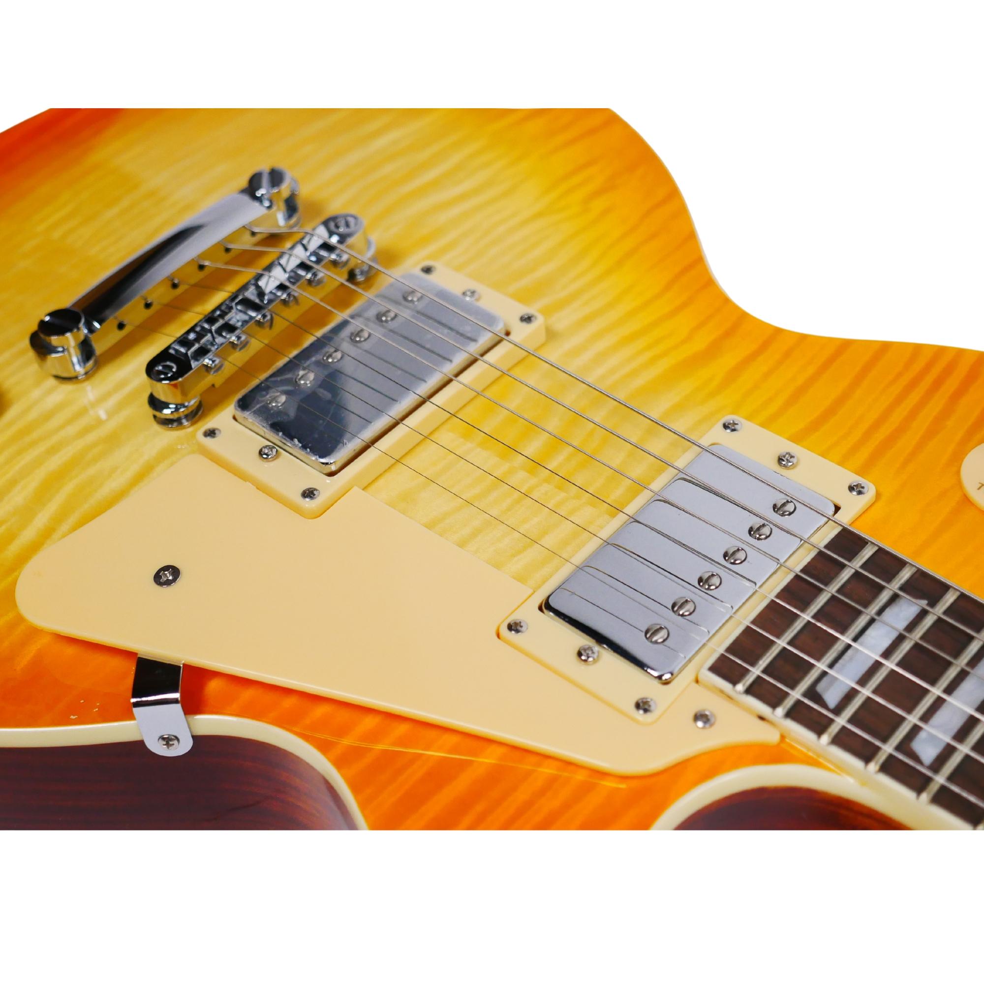 SQOE SELP900 Lemon burst Les Paul Electric Guitar with Hardcase