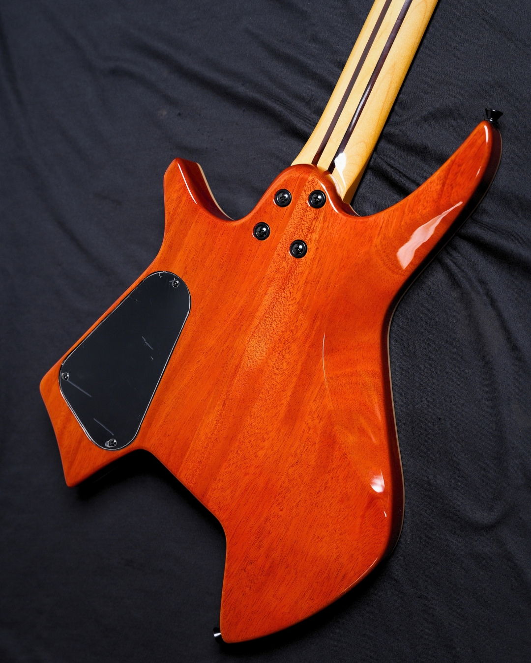 SQOE SEWT998 Headless Electric Guitar - Honey-Orange Sunset