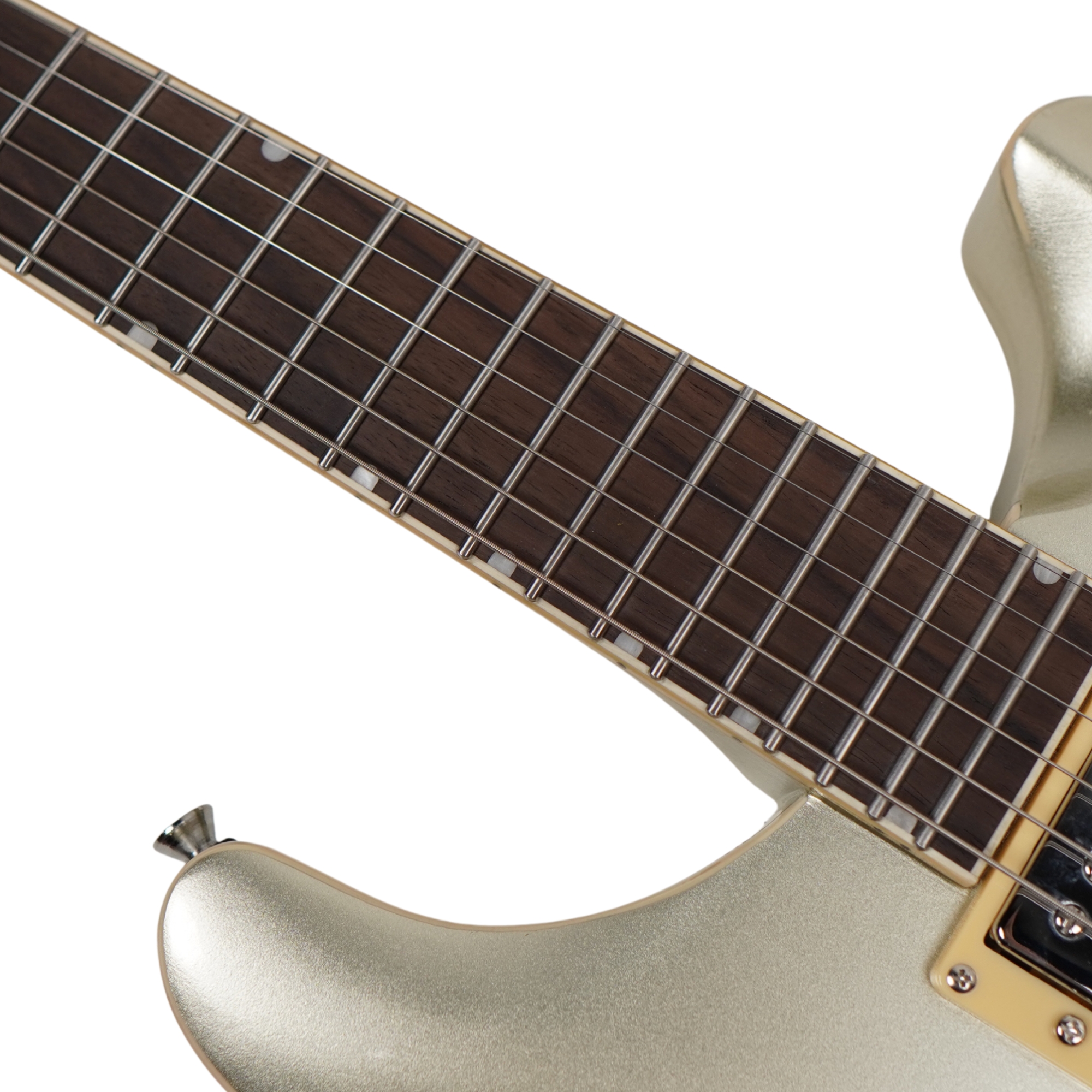 SQOE SE200 Champagne Electric Guitar Wilkinson Tremolo Mirror Gloss Finish