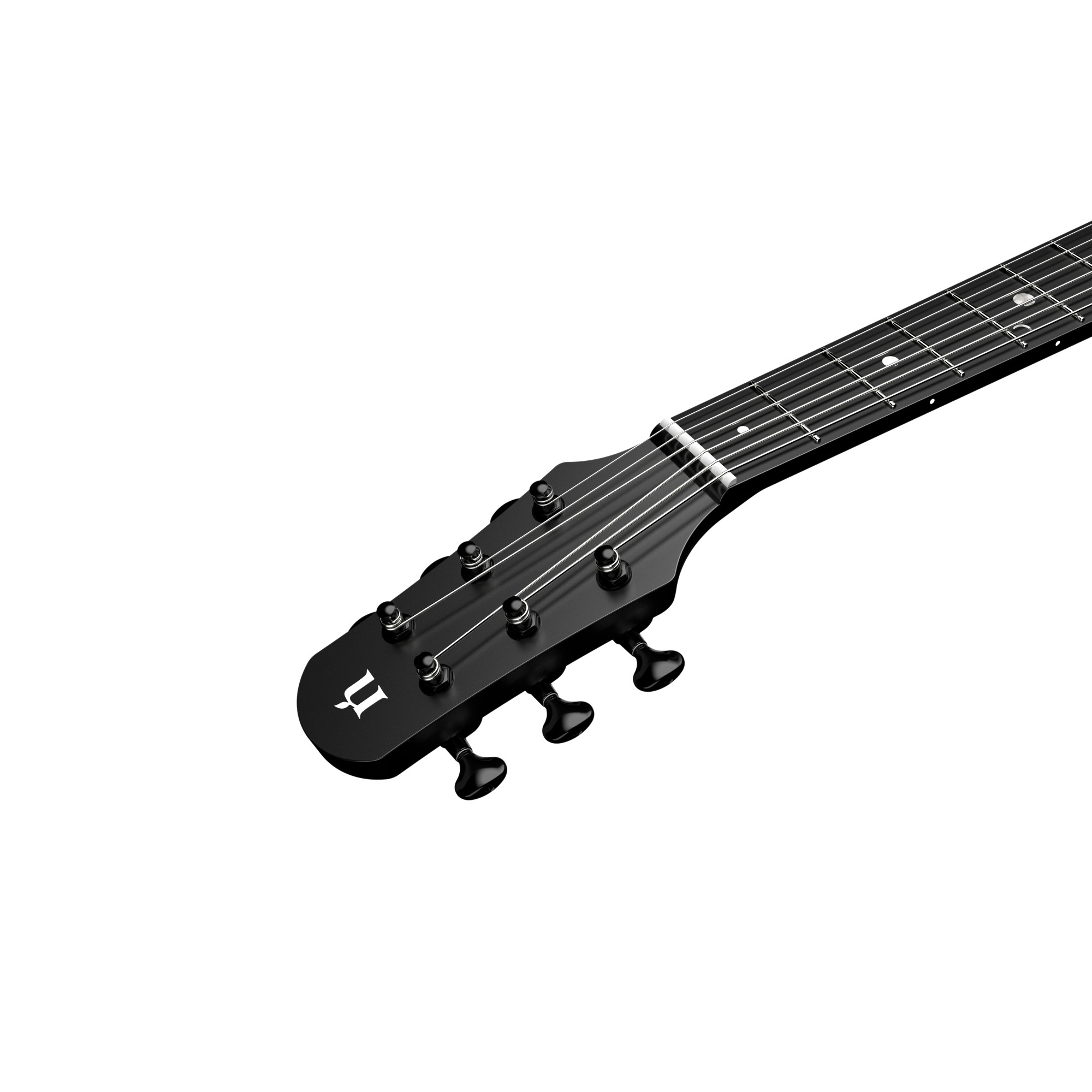 Natasha Asteroid Carbon Fibre 38 Acoustic Guitar with Bag - Cosmic Black