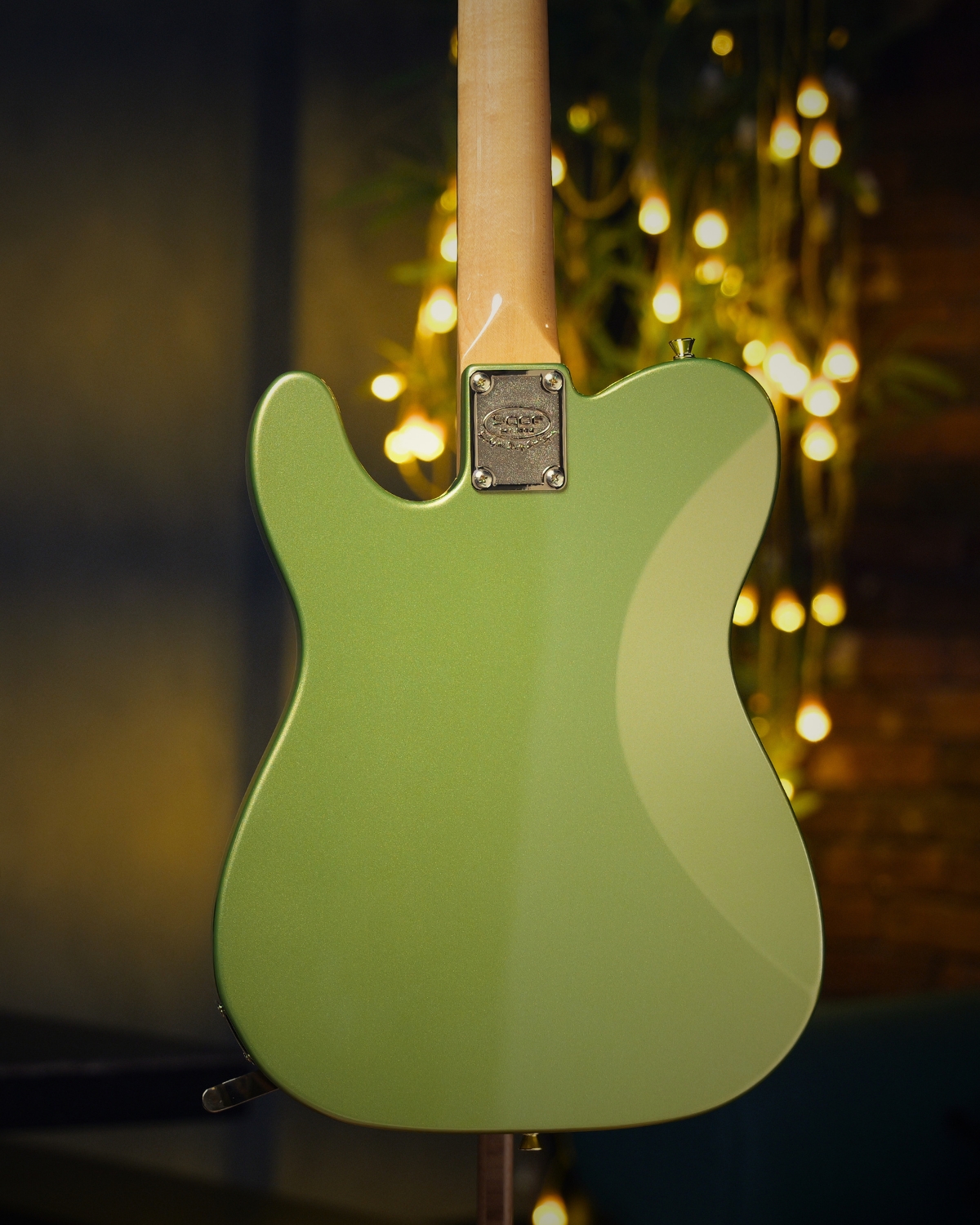 SQOE SETL1000FR  Lime green Premium Custom Telecaster with Bigsby Tremolo  ABS Case
