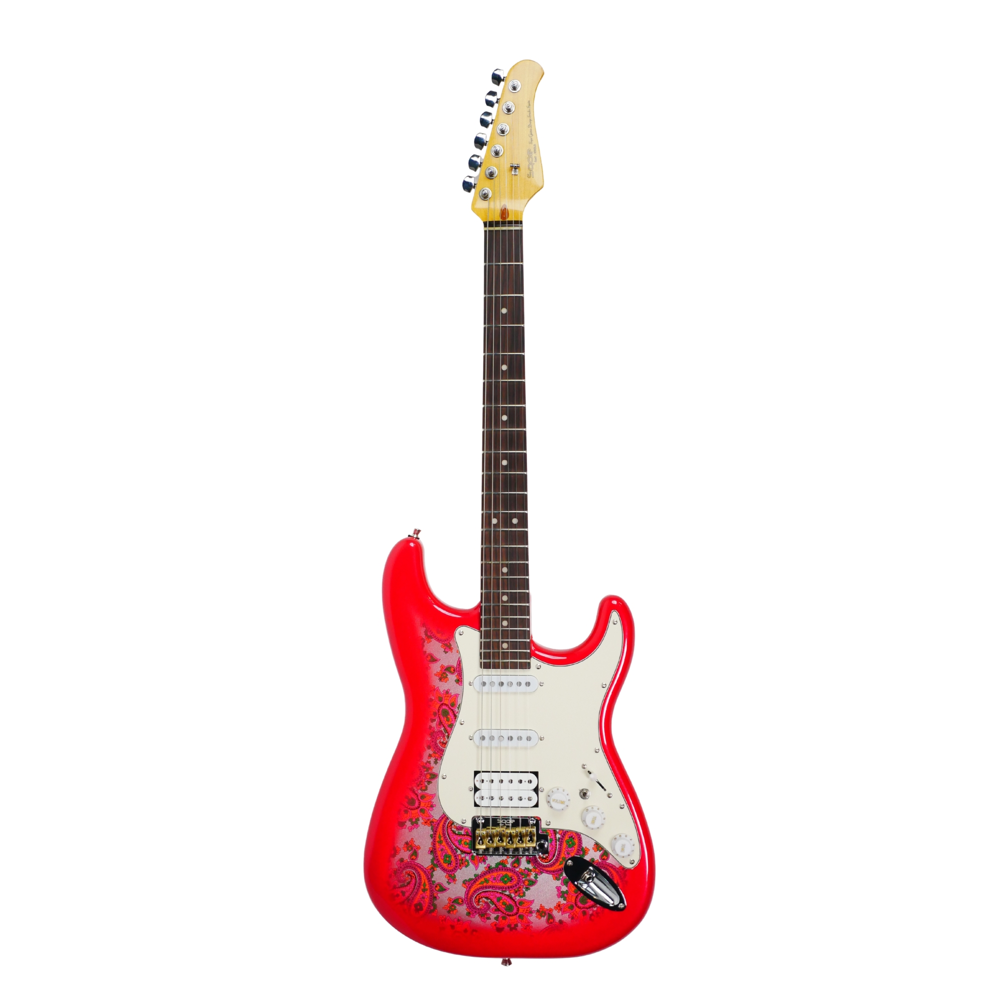 SQOE SEST1100 HSS - PAISLEY RED HARDCASE WITH KIT