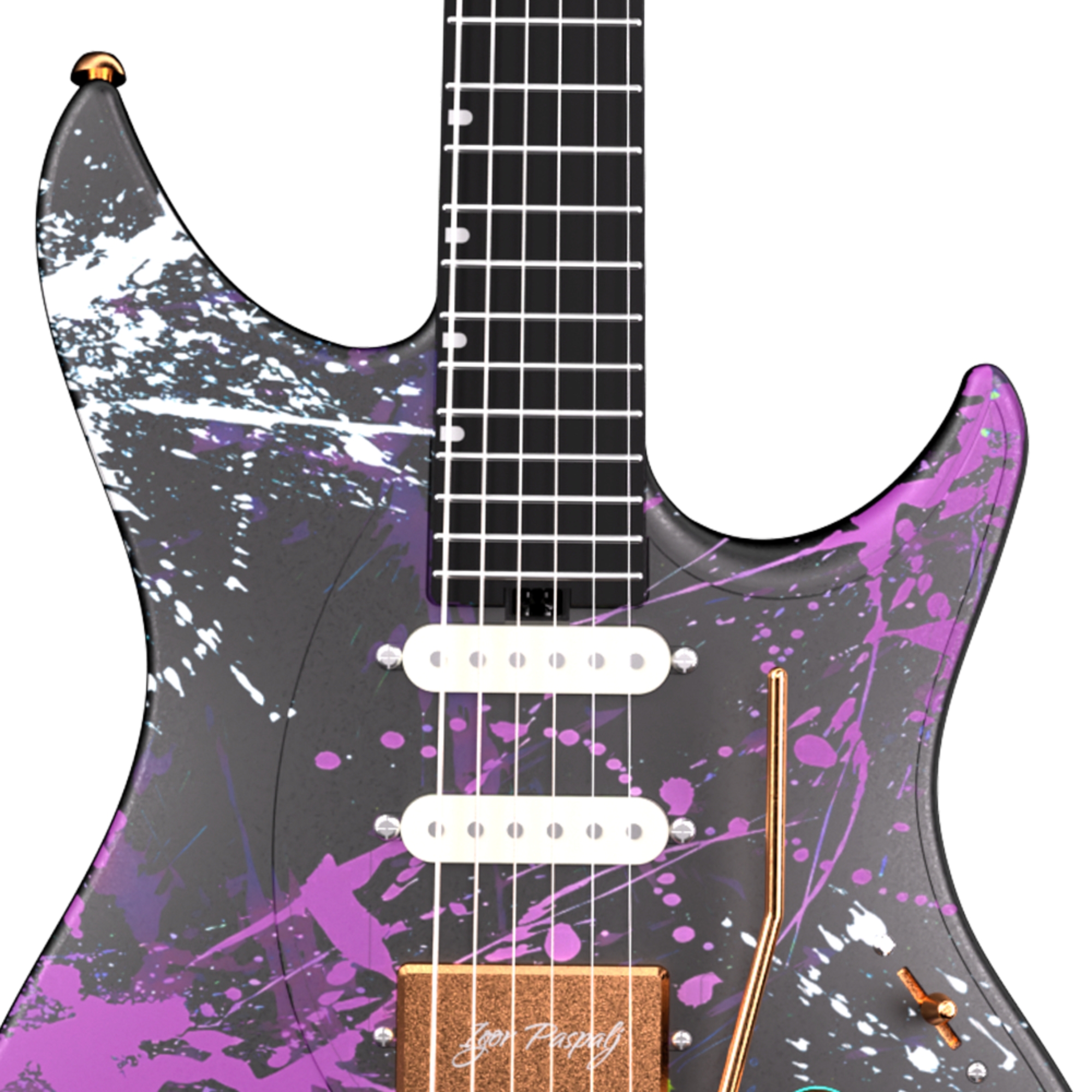 Enya Nova Inspire series Iris smart electric guitar  exclusive thickened bag   Type-C charging cable