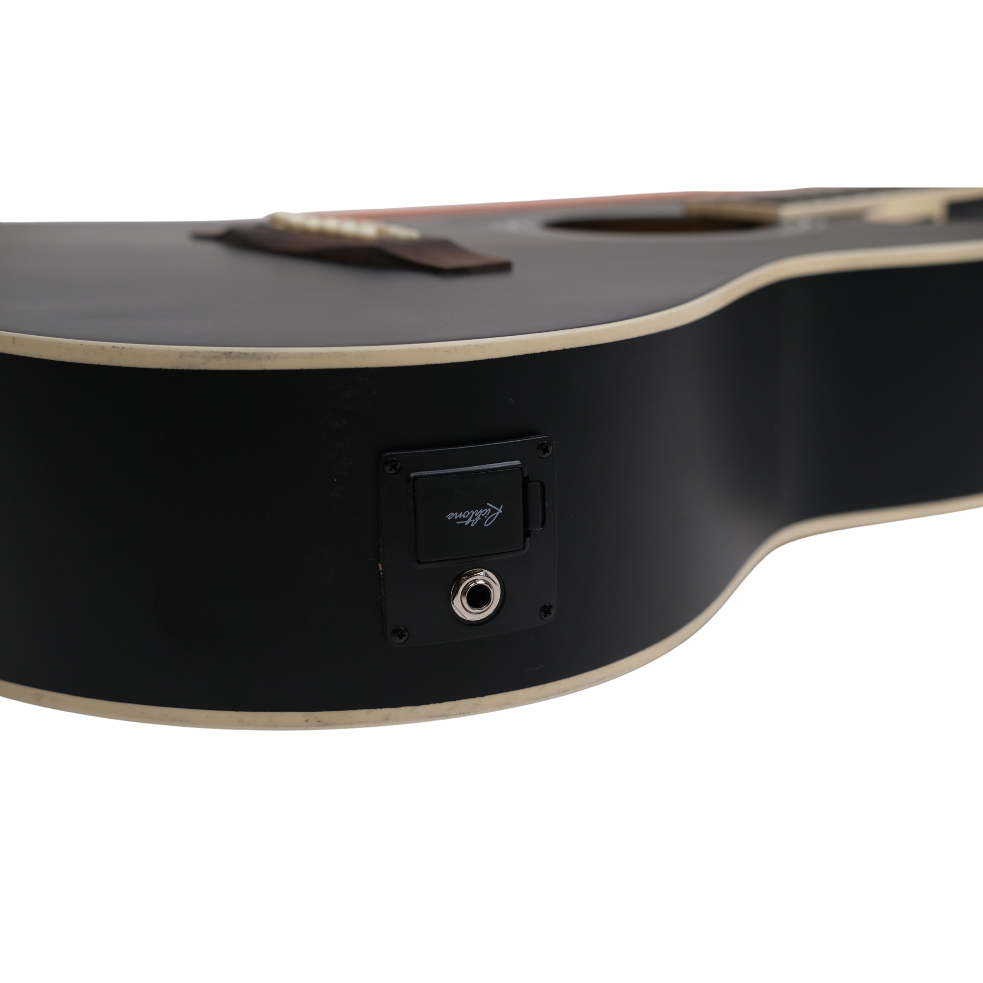 Richtone 39inch RT39CEQ 3 BAND EQ black matt cutaway guitar