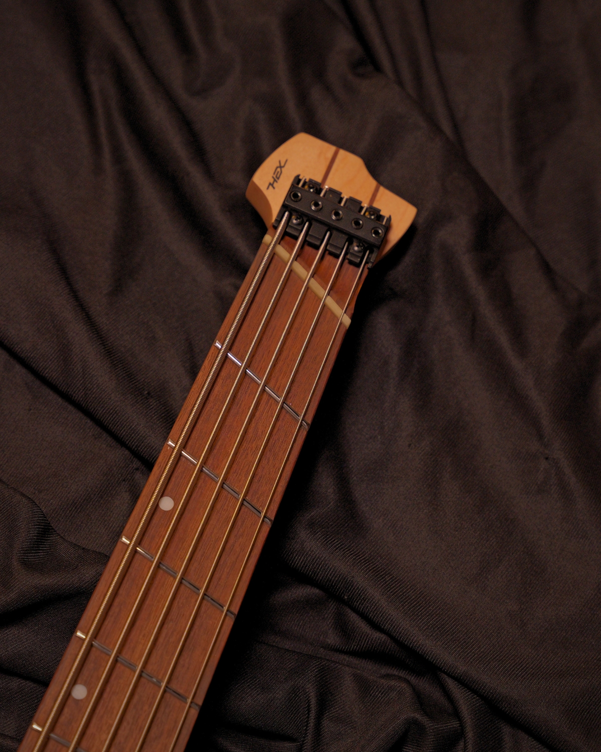 HEX NB505G Metallic Rose Gold Headless Bass  5-String Multiscale