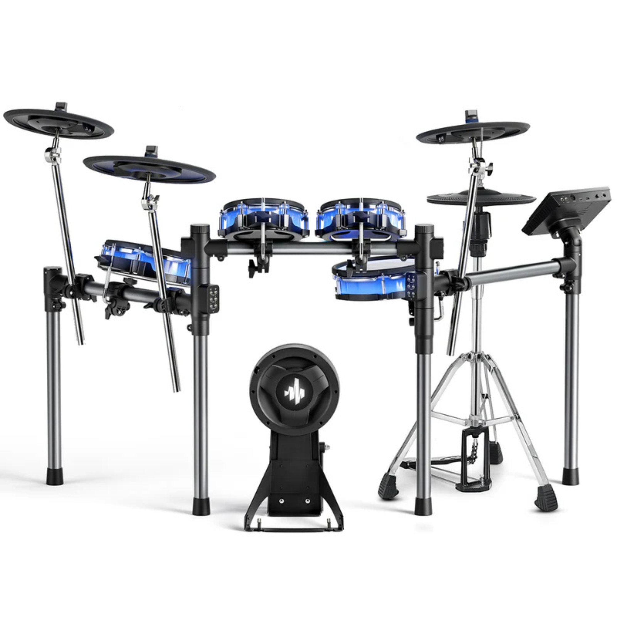 Donner Back Beat Pro Electronic Drum Set - 7 touch screen 1100 sounds 100 kits built-in USB recording