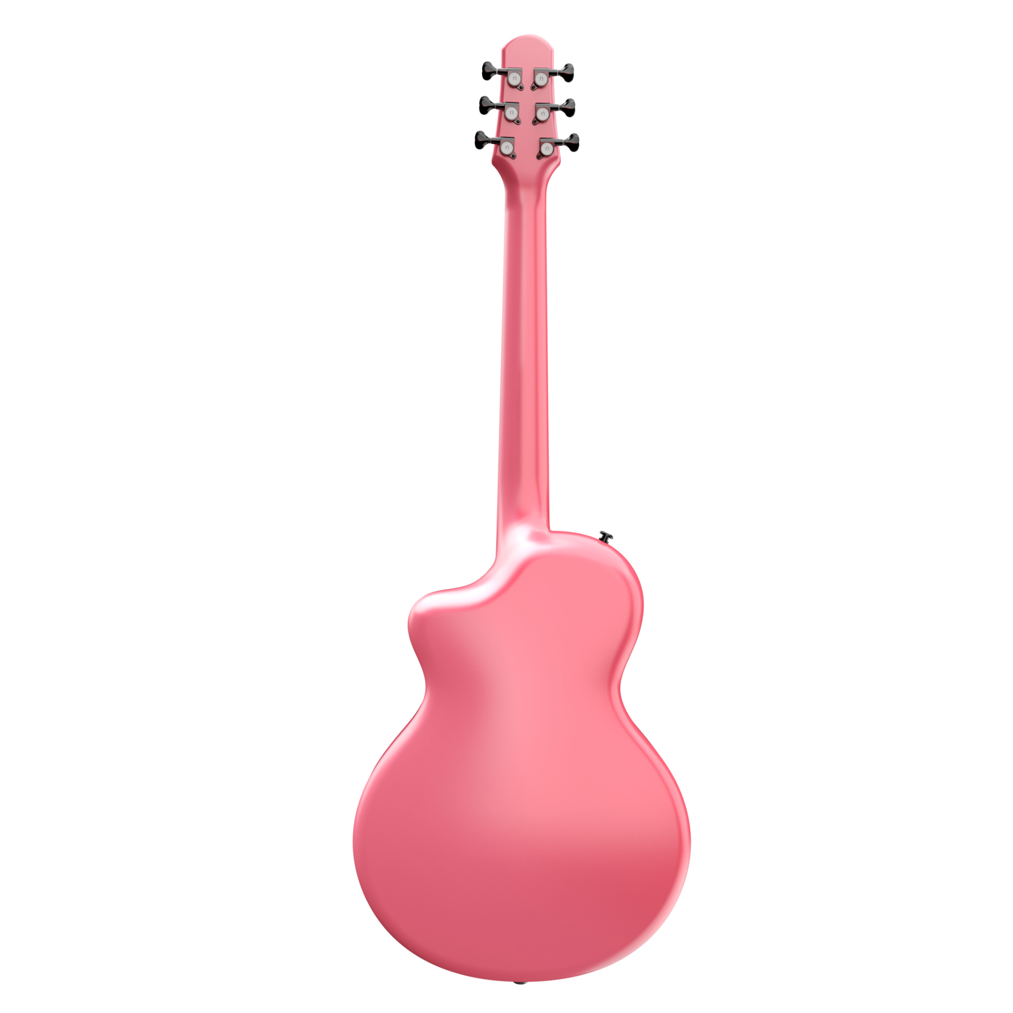 Natasha Asteroid Carbon Fibre 38 Acoustic Guitar with Bag - Peach Pink