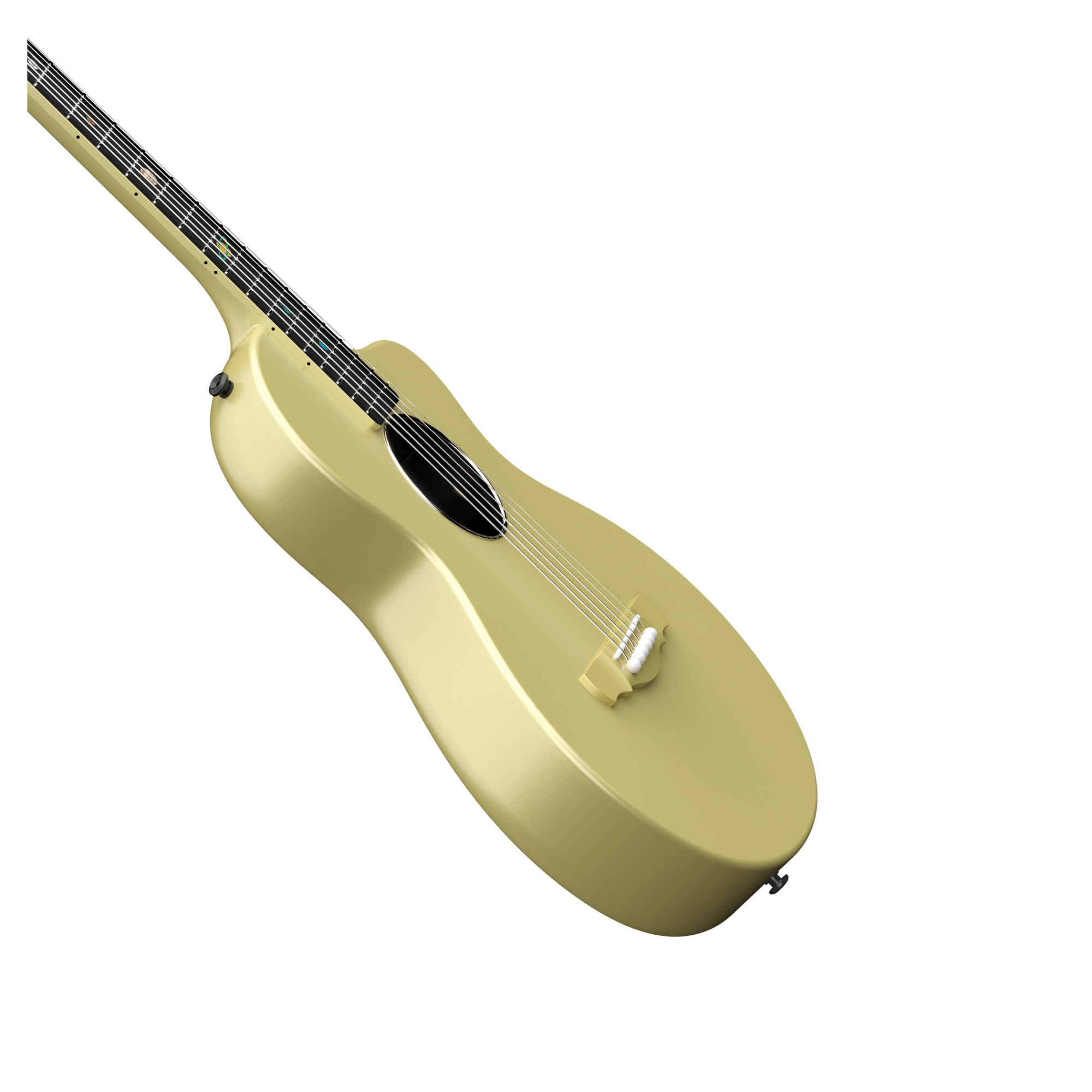 Natasha Asteroid Carbon Fibre 38 Acoustic Guitar with Bag - Glaze Gold