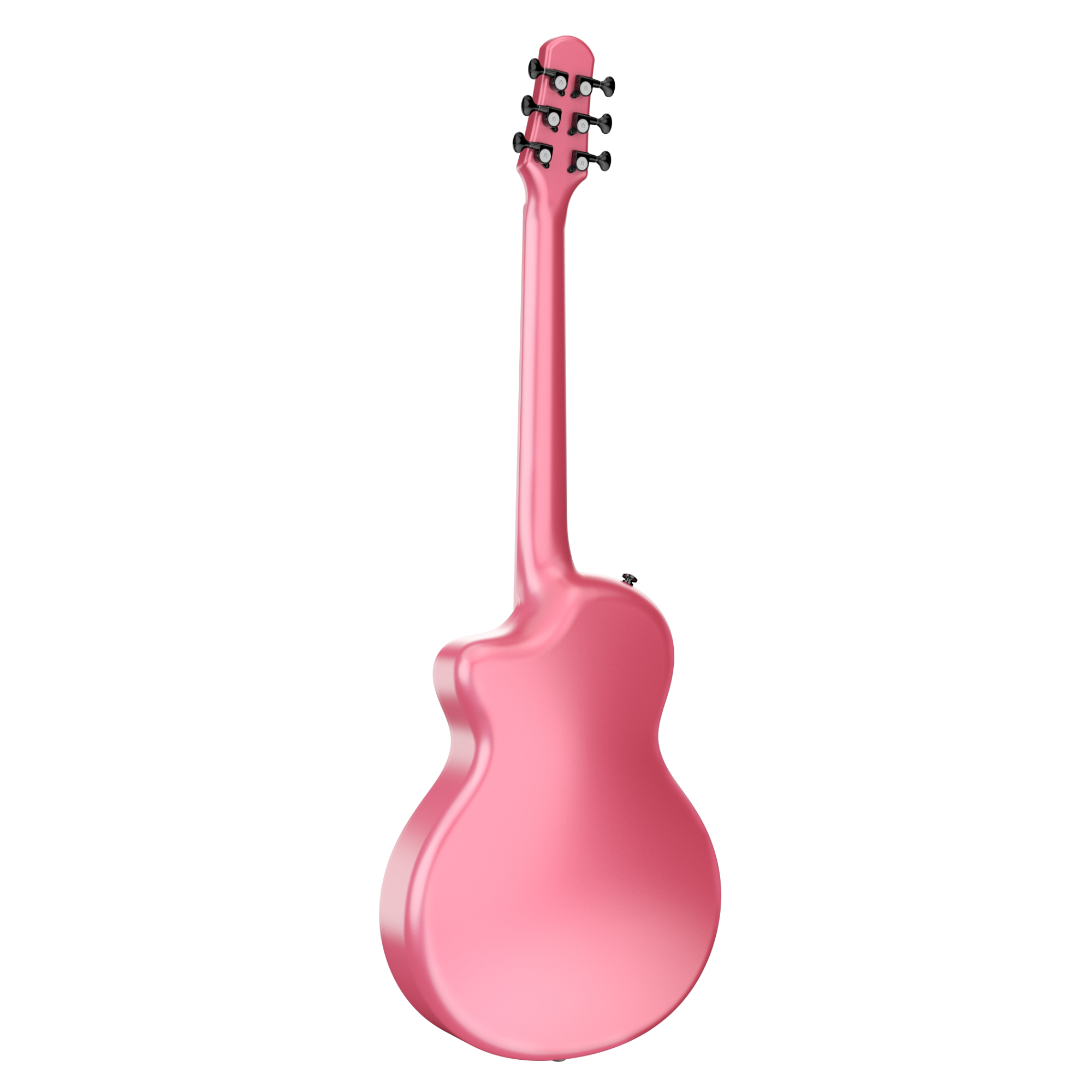 Natasha Asteroid Carbon Fibre 38 Acoustic Guitar with Bag - Peach Pink