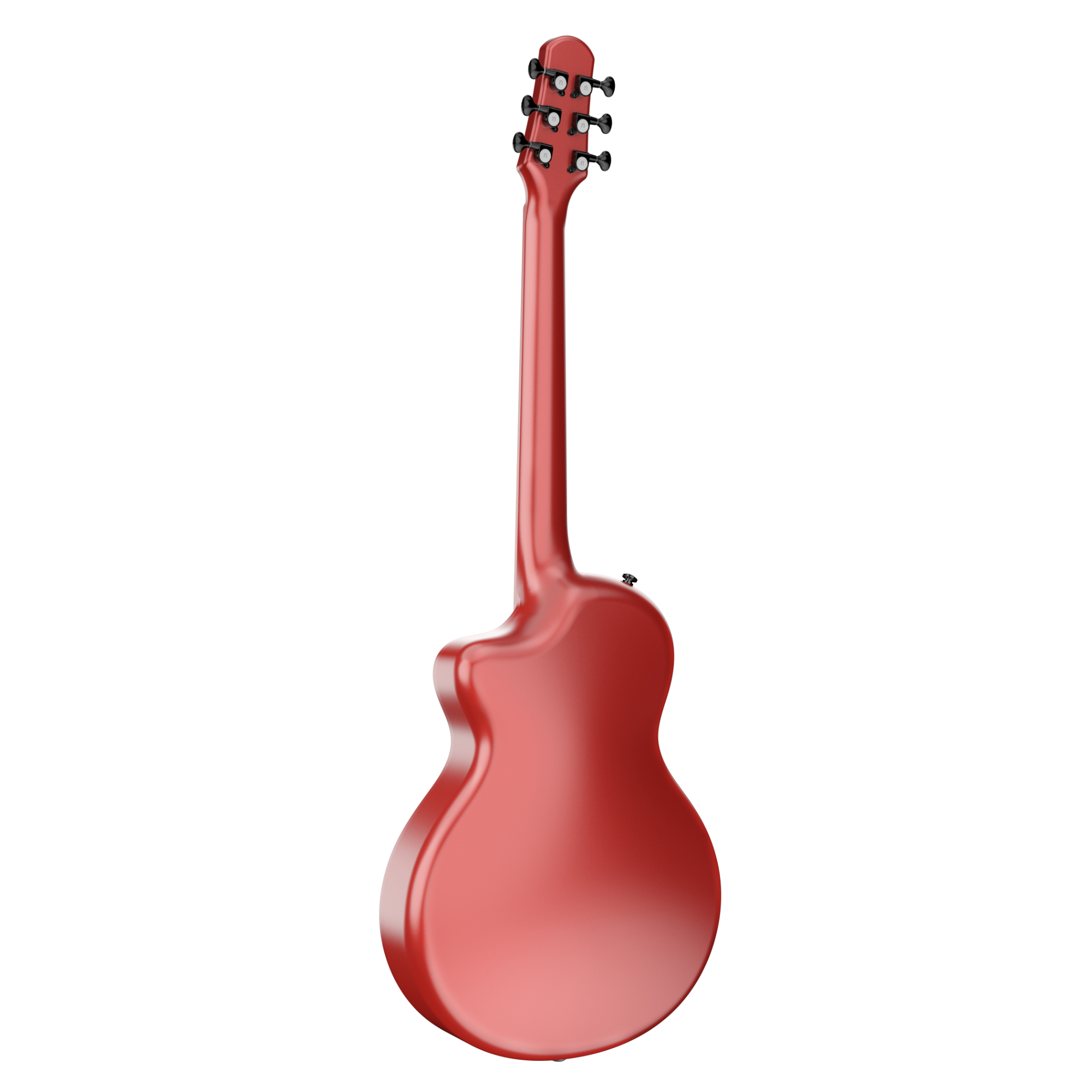 Natasha Asteroid Carbon Fibre 38 Acoustic Guitar with Bag - Imperial Red