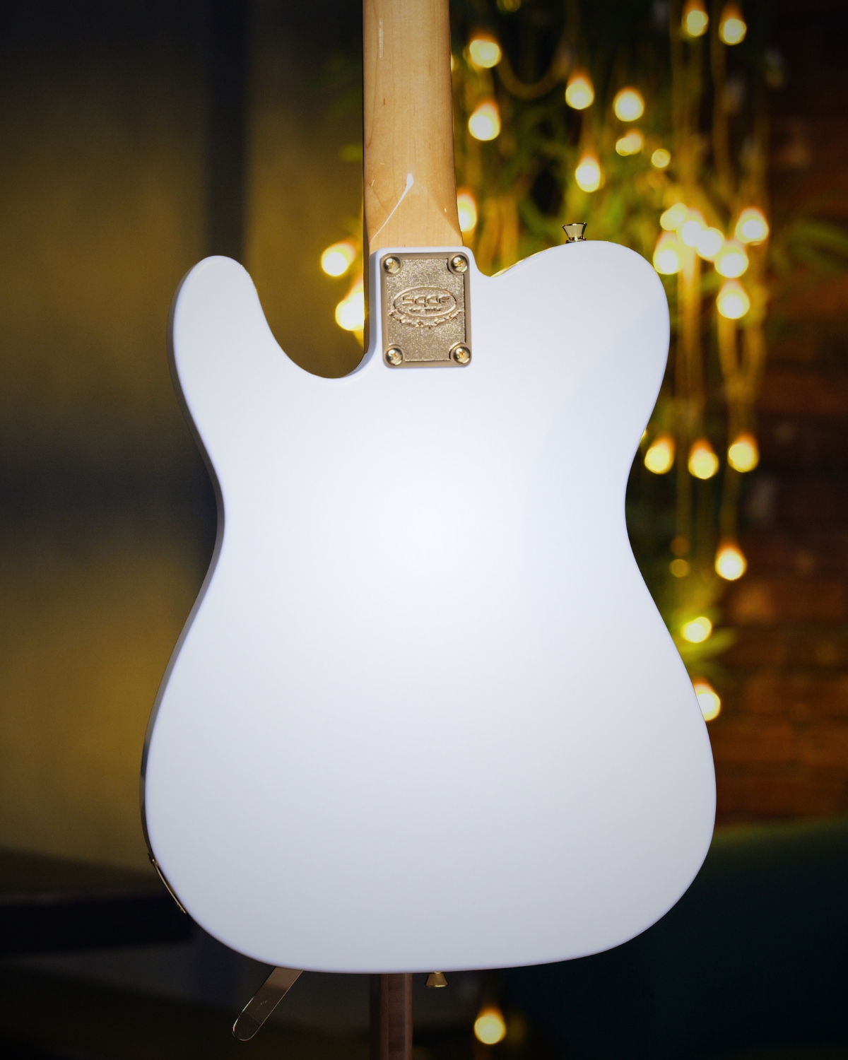 SQOE SETL1000FR  Pearl white Premium Custom Telecaster with Bigsby Tremolo  ABS Case