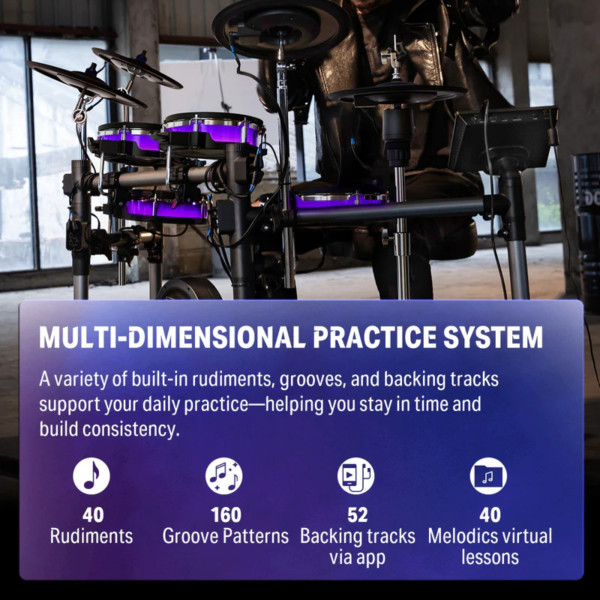 Donner BackBeat Pro internal cable management