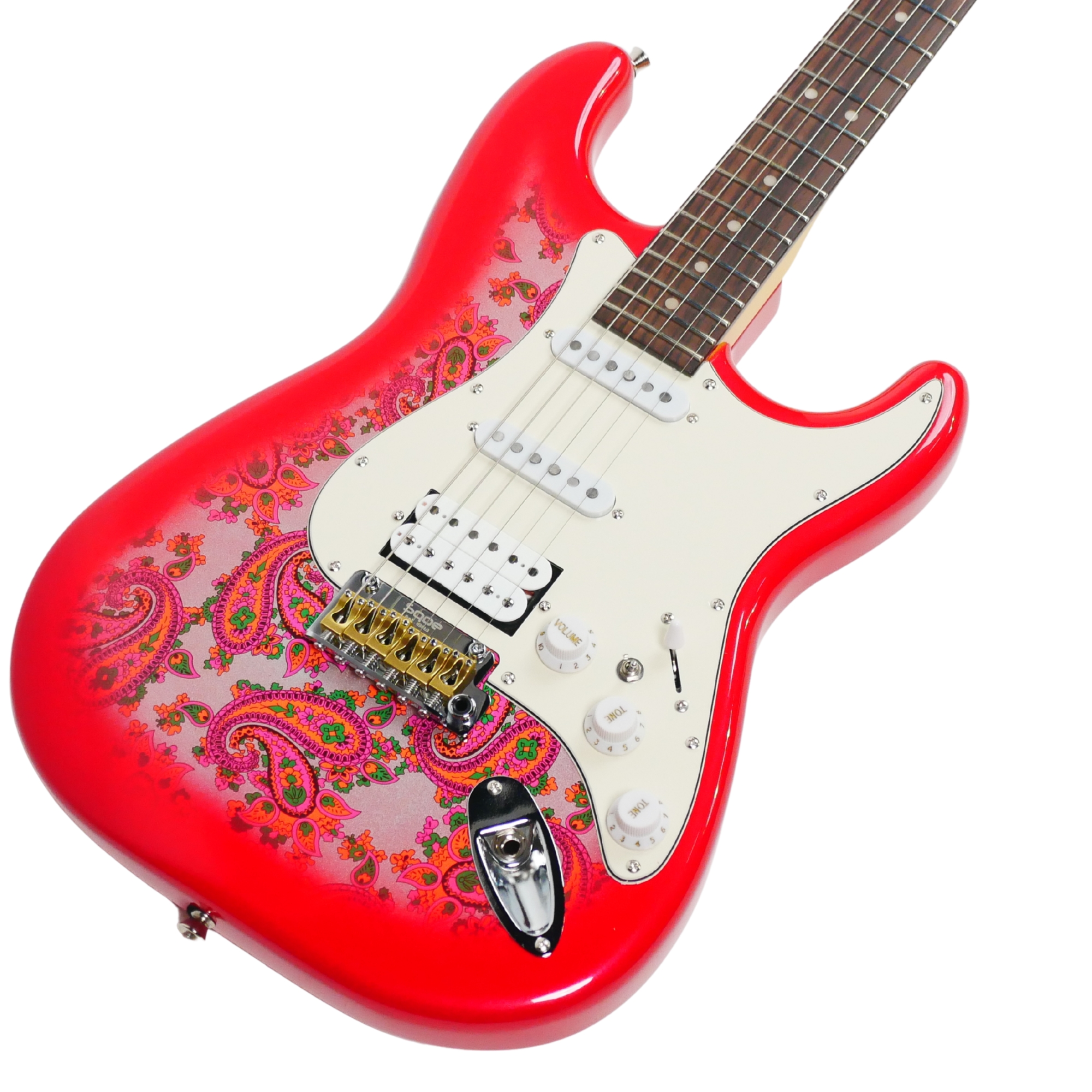 SQOE SEST1100 HSS - PAISLEY RED HARDCASE WITH KIT