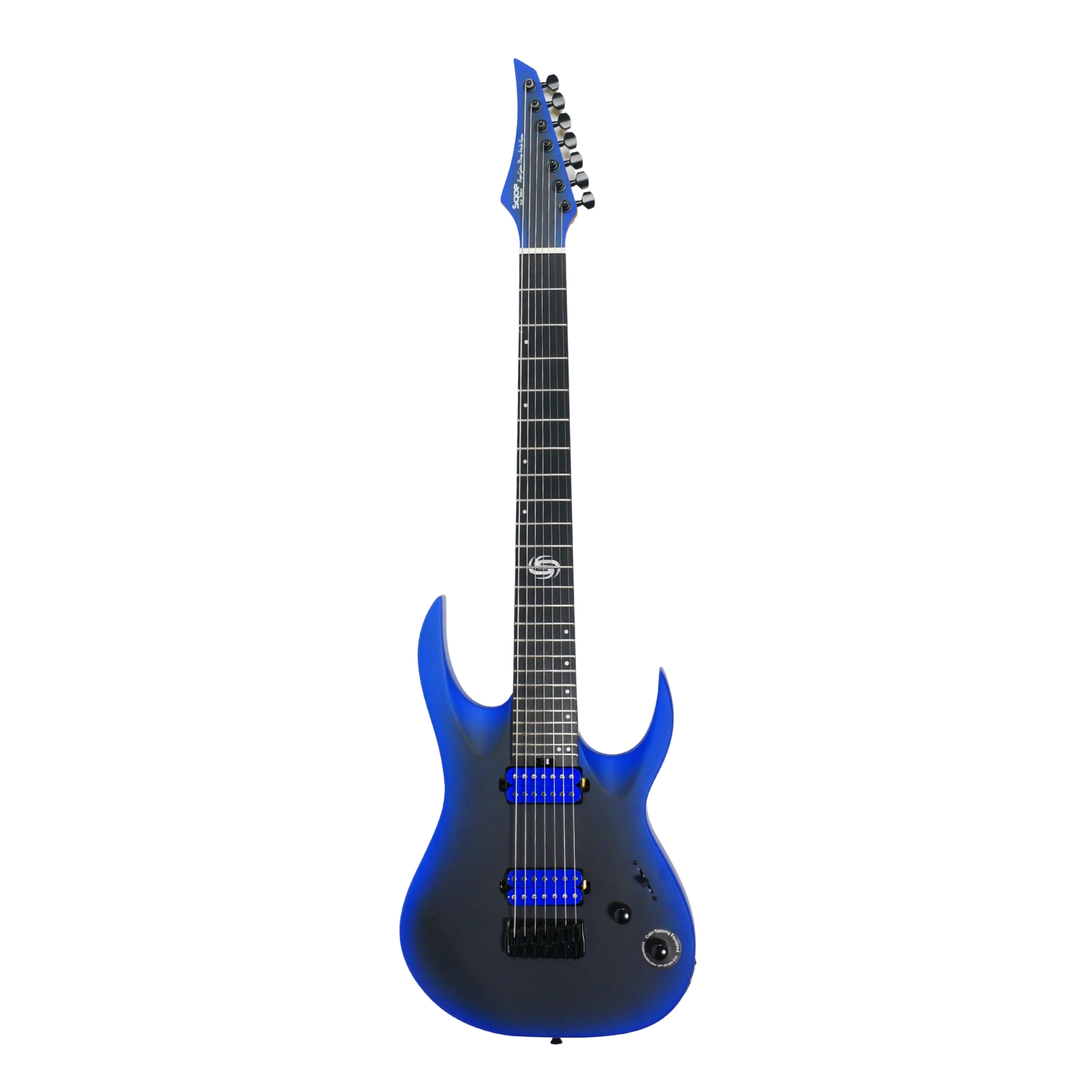 SQOE SEIB7S Cosmic wave blue HH Super Strat