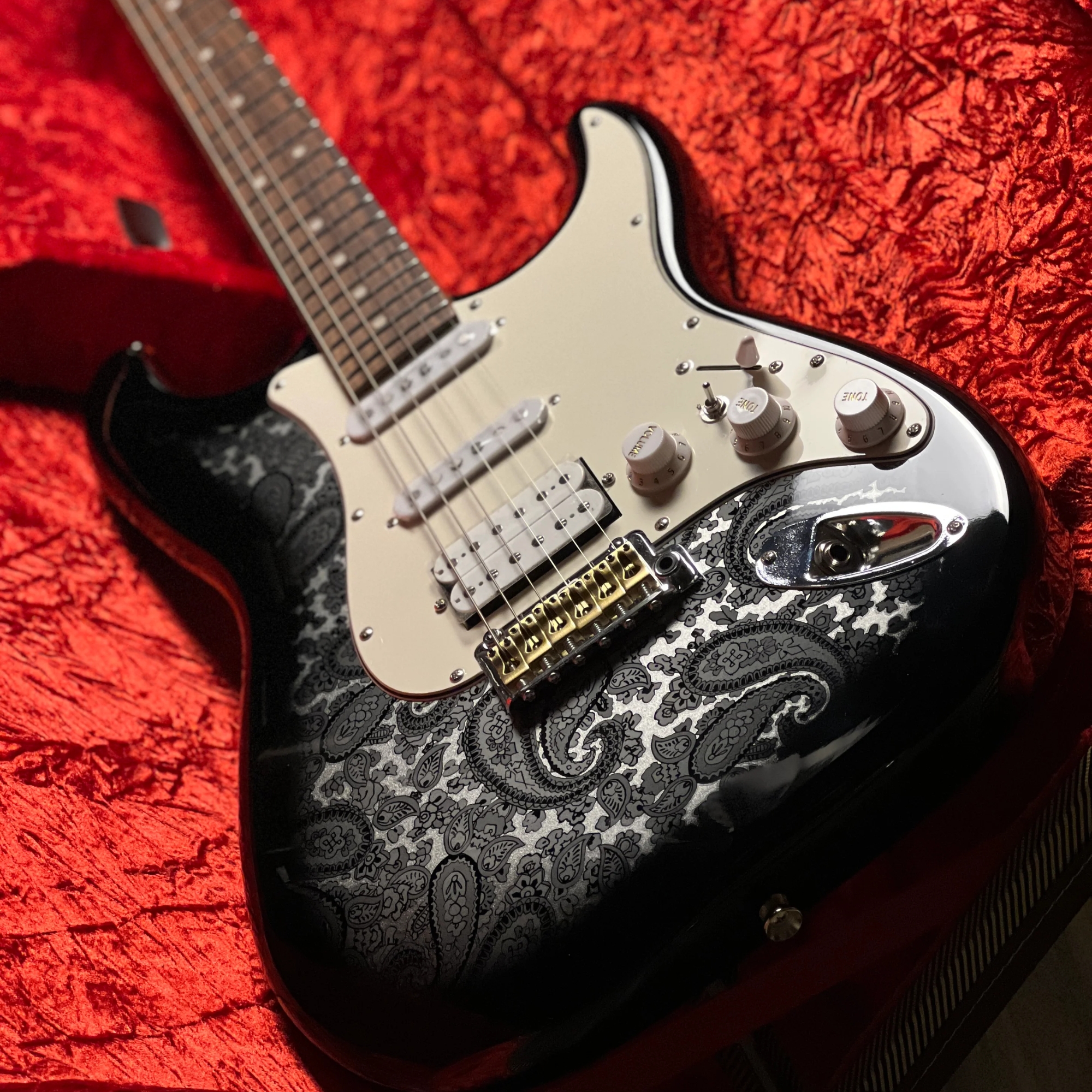 SQOE SEST1100 HSS - PAISLEY BLACK HARDCASE WITH KIT