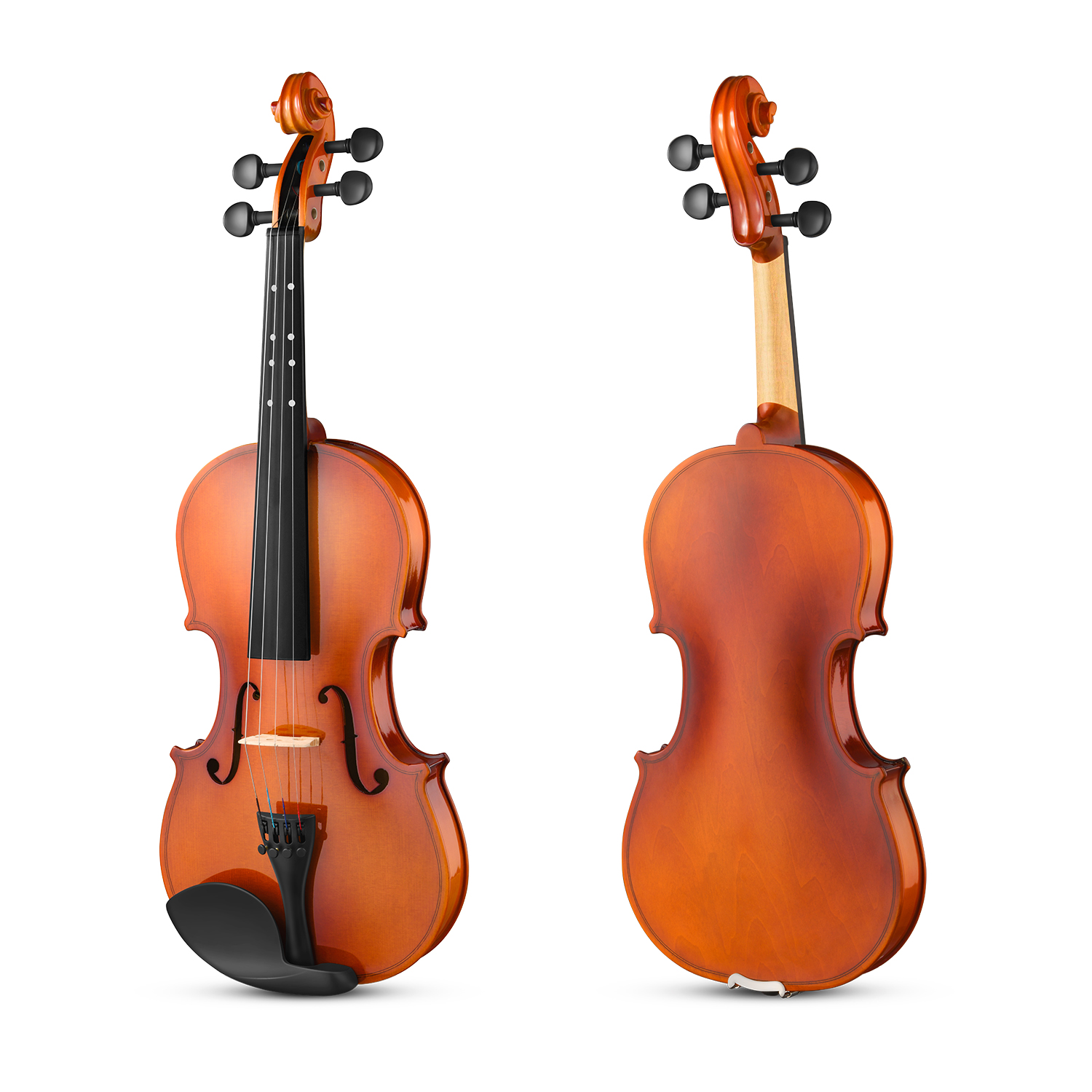 Eastar Violin EVA2 44 Full Size for Adults Violin Set for Beginners with Hard Case Rosin Shoulder Rest Bow and Extra Strings Imprinted Finger Guide on Fingerboard