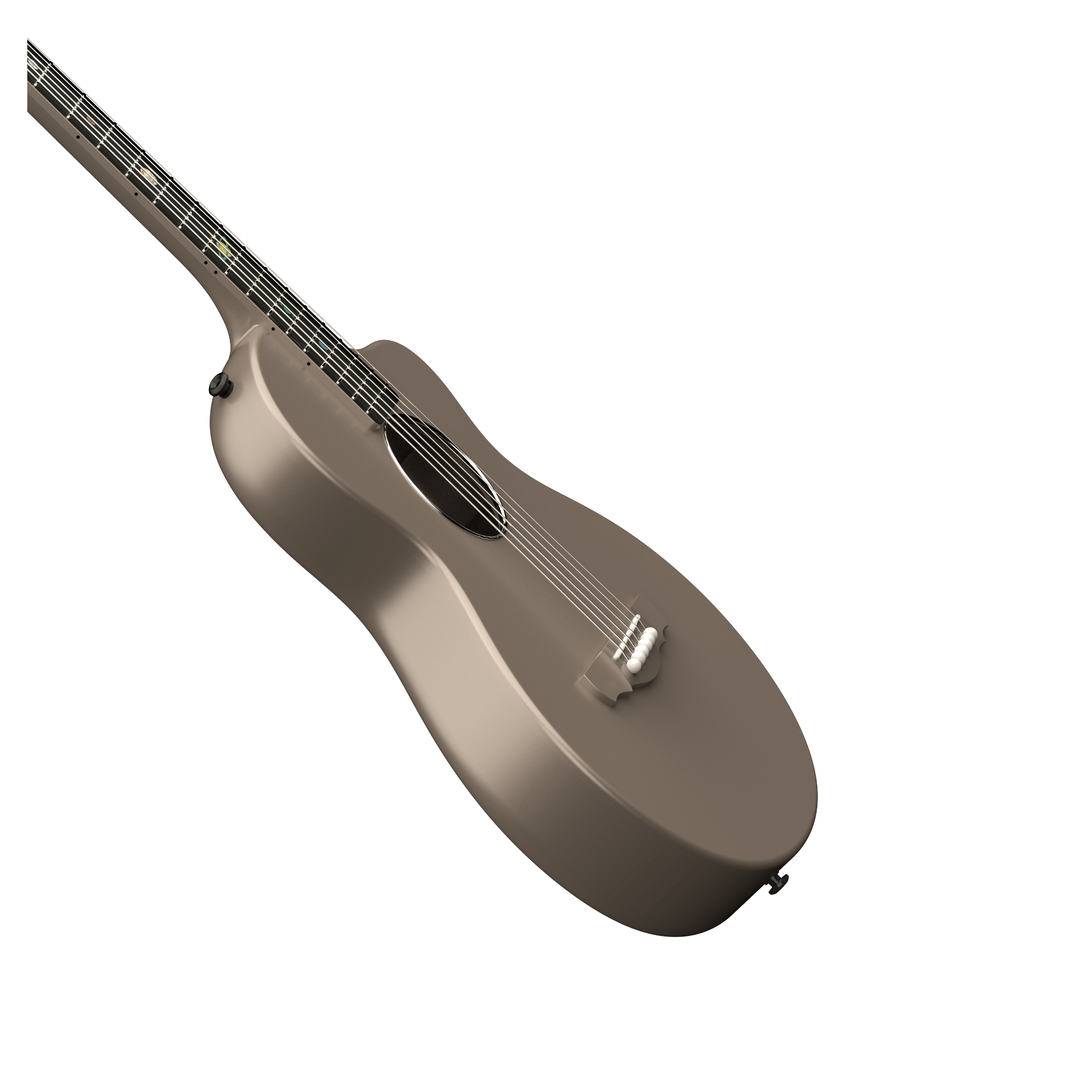 Natasha Asteroid Carbon Fibre 38 Acoustic Guitar with Bag - Latte