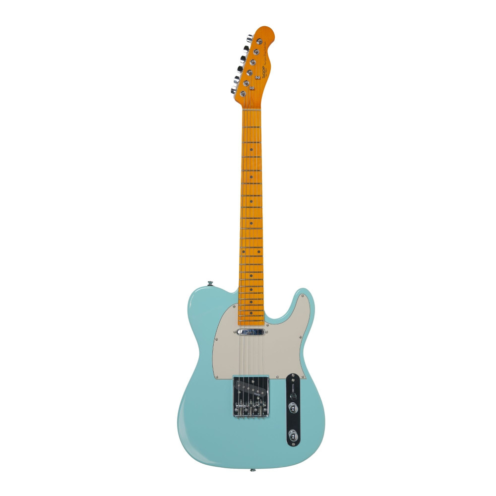 Image of SQOE SETL250 Tele Style Electric Guitar - Sky Blue