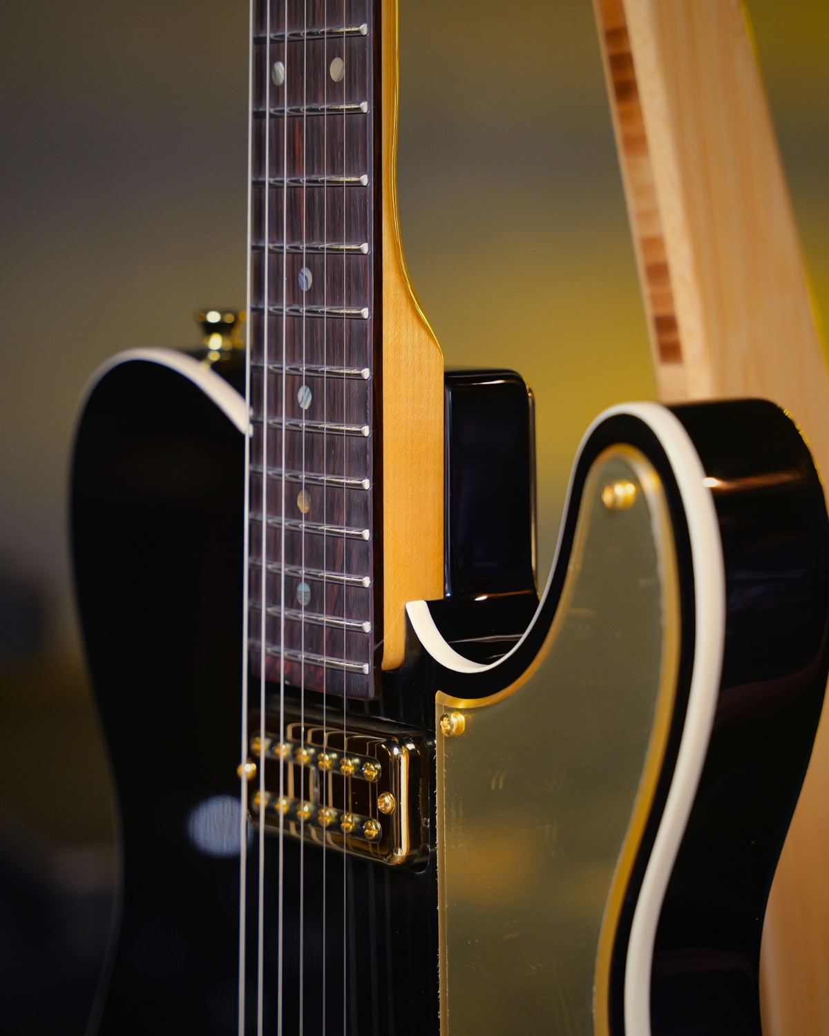 SQOE SETL1000FR  Phantom black Premium Custom Telecaster with Bigsby Tremolo  ABS Case