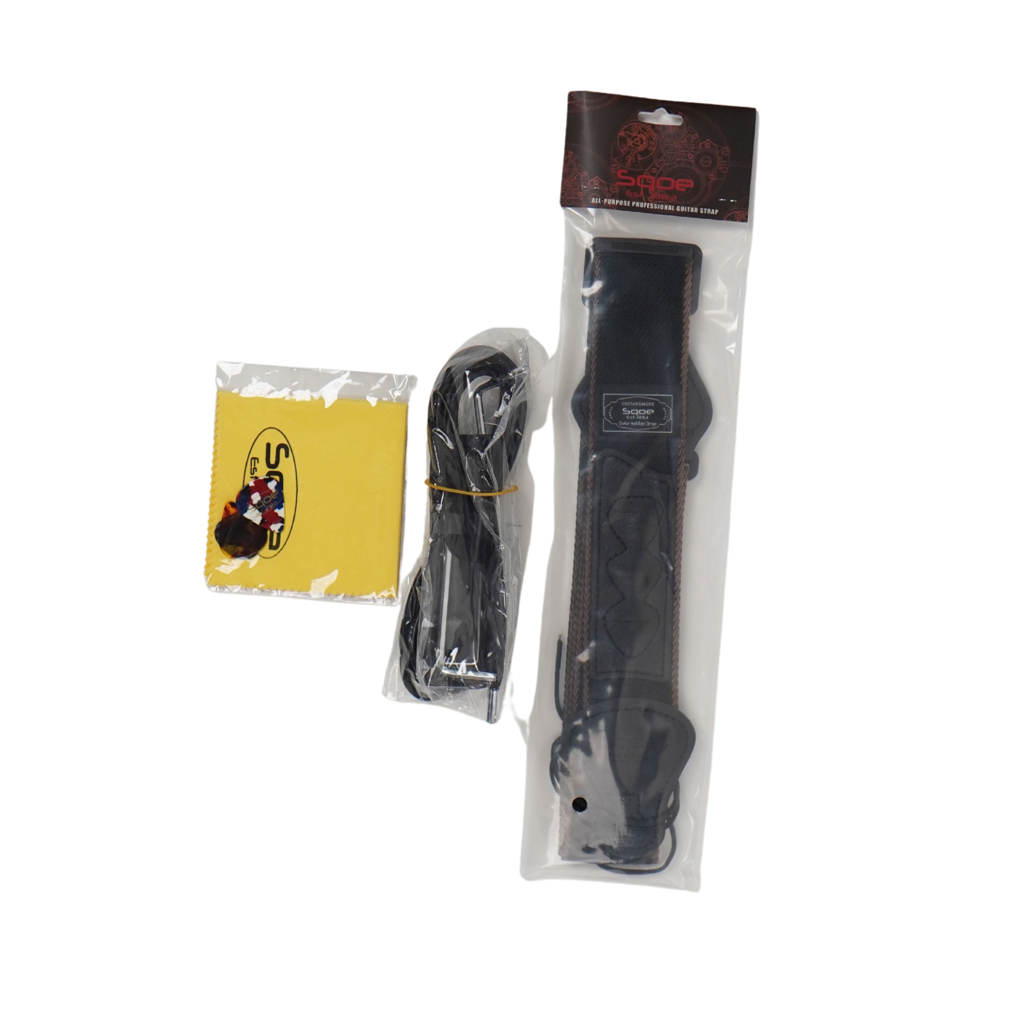 SQOE SE200 Champagne Electric Guitar Wilkinson Tremolo Mirror Gloss Finish