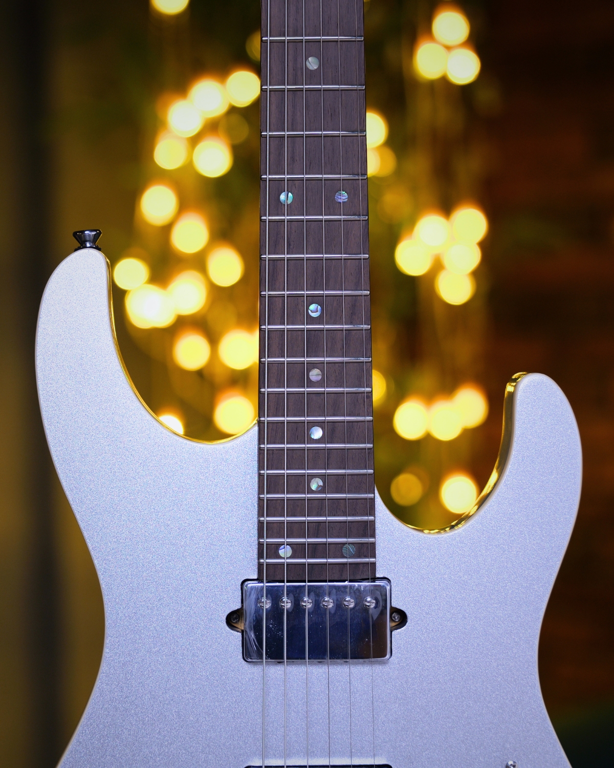 SQOE SEIB500 Sparkling Silver HH Super Strat series