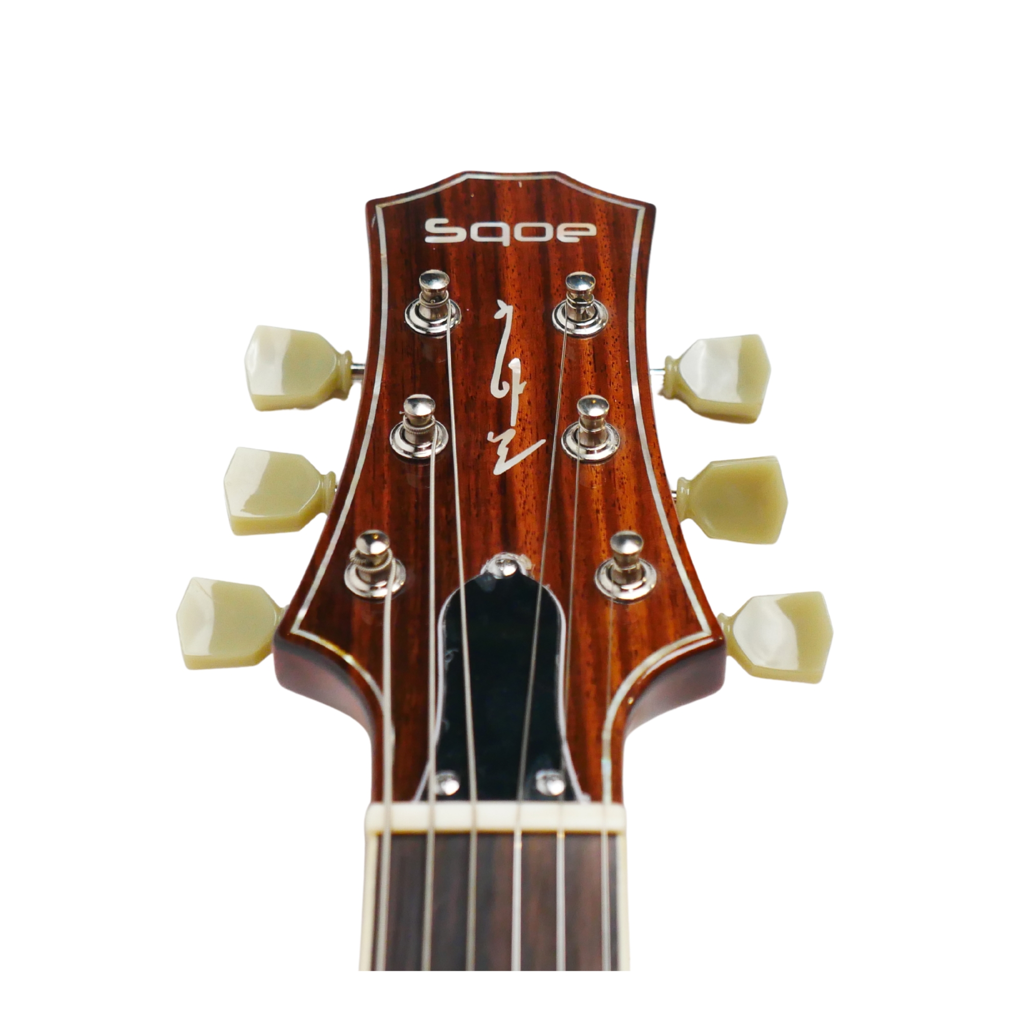 SQOE SELP900 Charcoal Blackburst Les Paul Electric Guitar with Hardcase