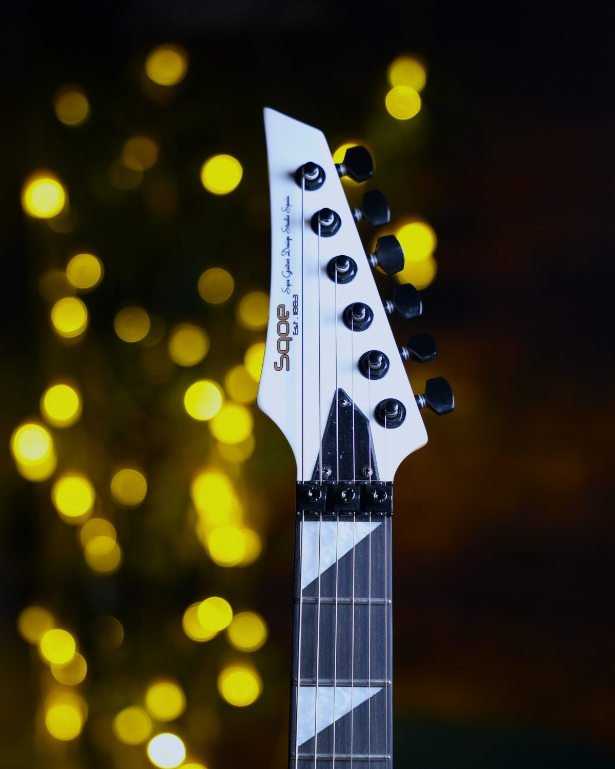 SQOE SEFR700 Ice sand white metallic HH Floyd Rose Electric Guitar  Alnico Pickups  Coil Split