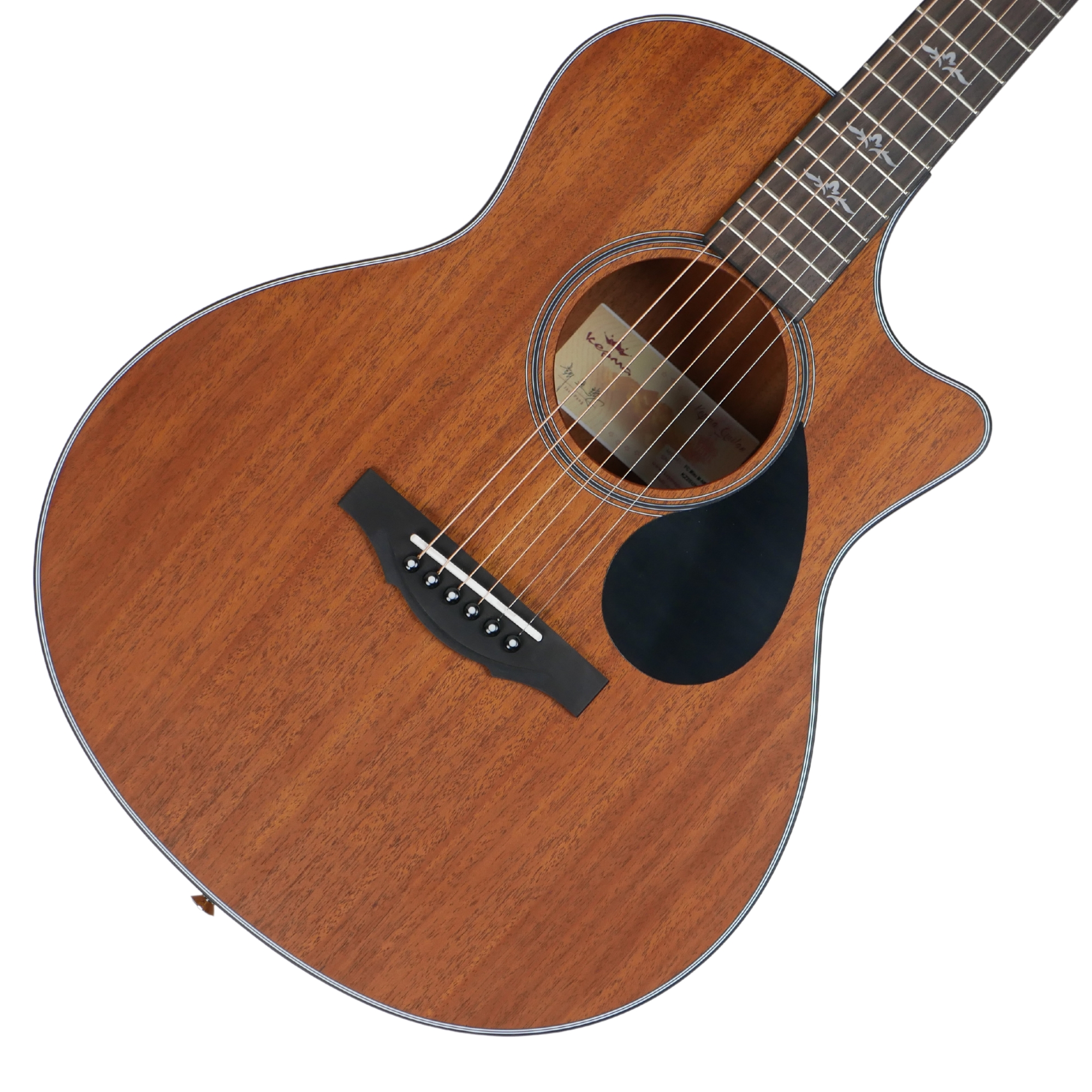 Kepma FC Mini M Elite Series 36 inch Solid Top Cutaway Travel Acoustic Guitar - Natural