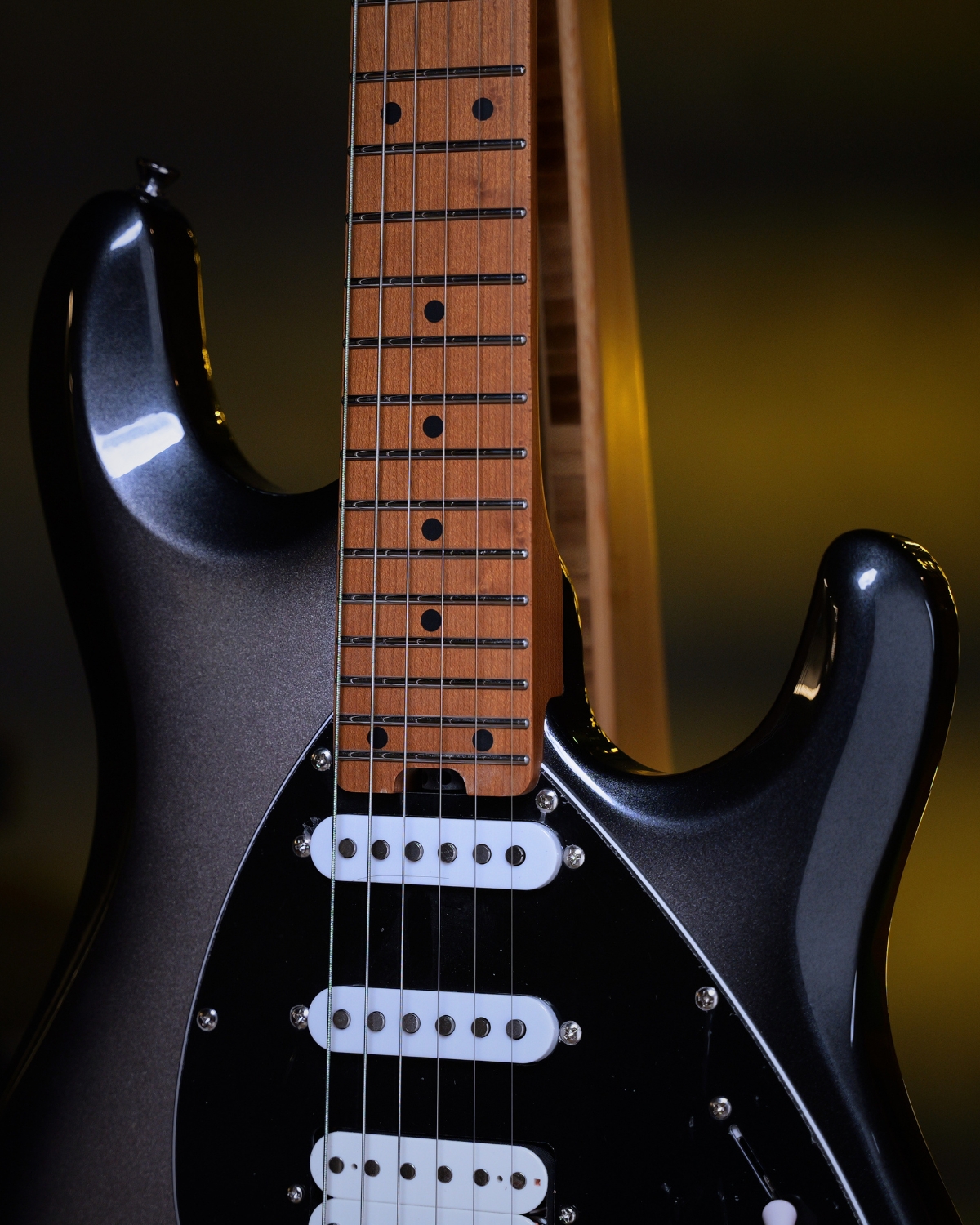 SQOE SEMS200 MWA Metallic Silverburst HSS Alnico 5 Electric Guitar