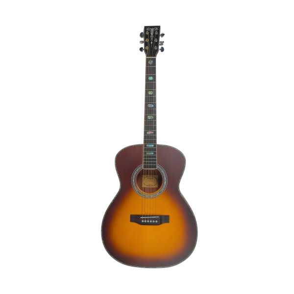 SQOE OM40B Solid Spruce Top OM Acoustic Guitar - Sunburst