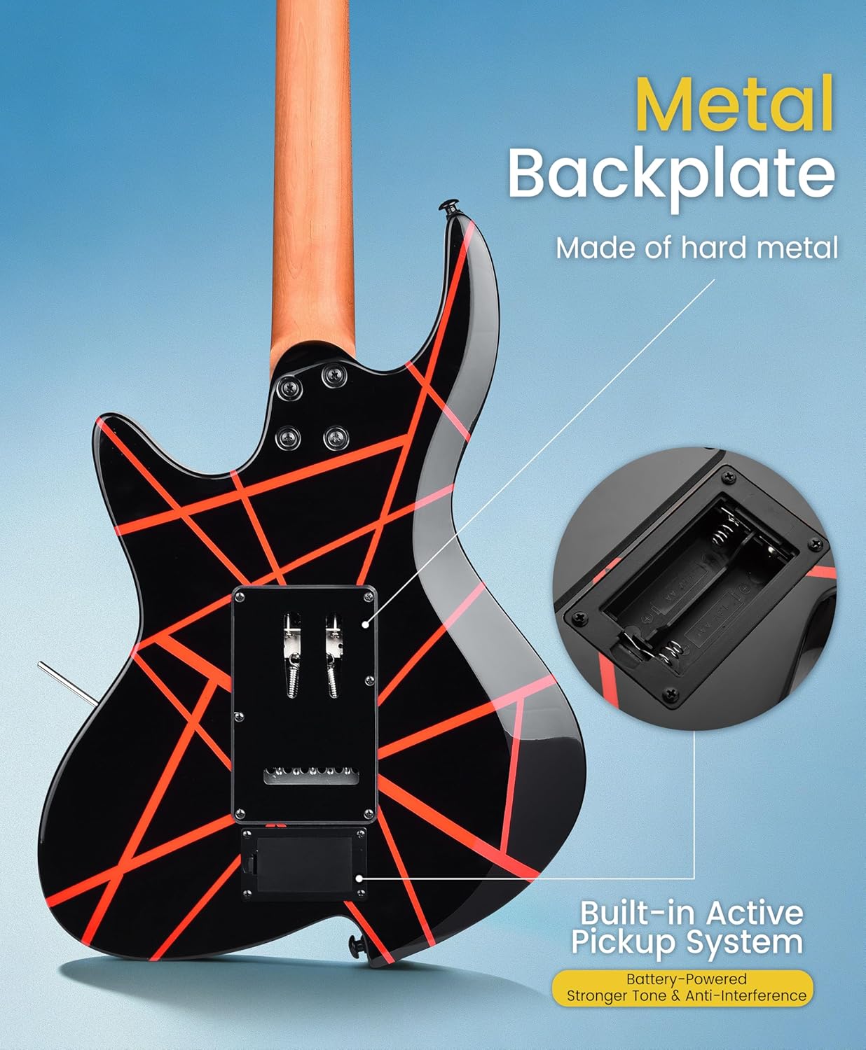 Leo Jaymz Character Echophantom Electric Guitar - Red Black